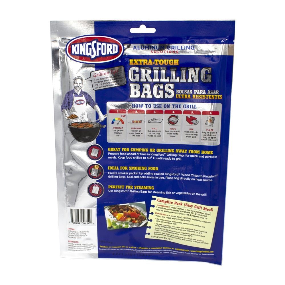 BBQ and Oven Bag With Foil Backing - 8 3/4L x 15 3/4W