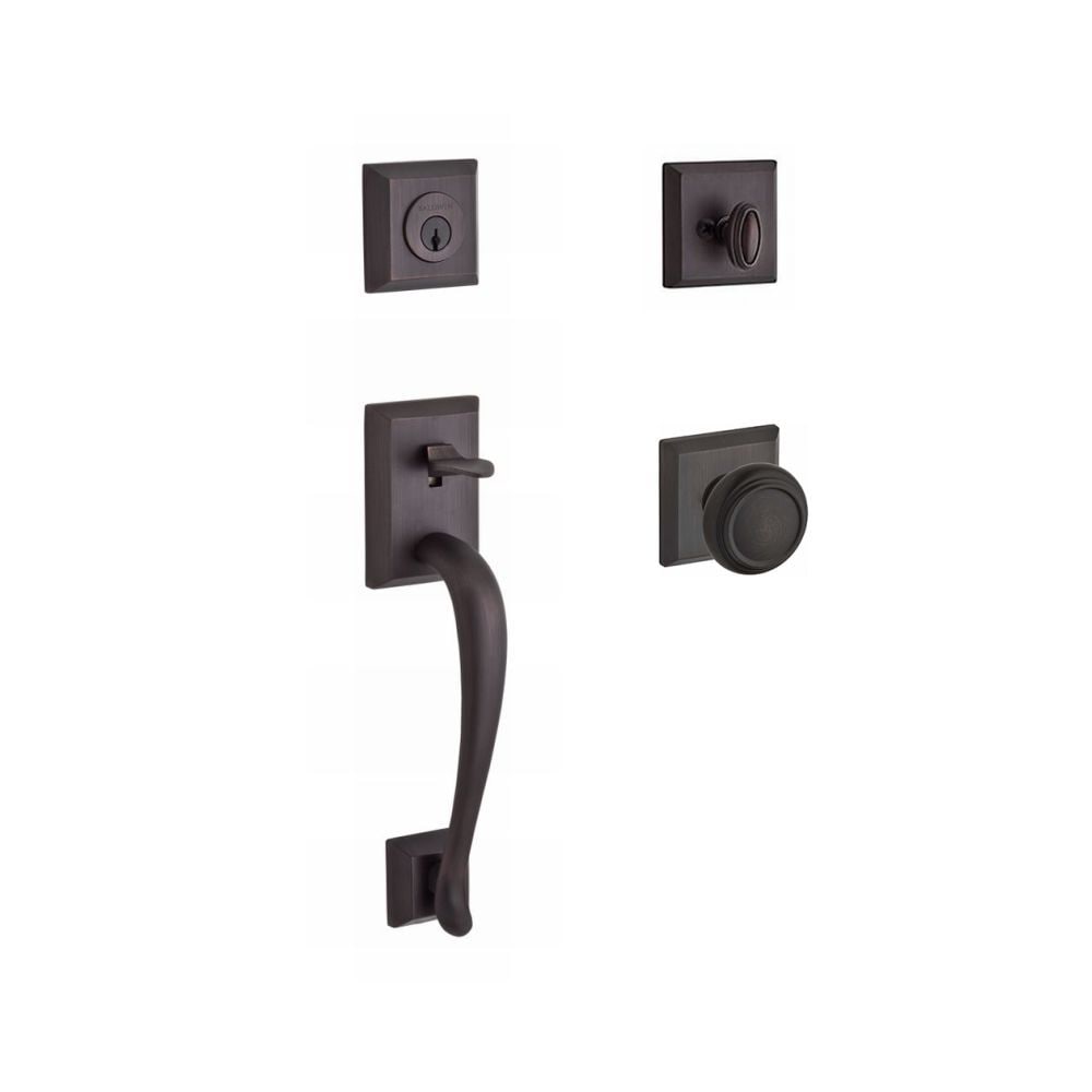 Baldwin SCNAPXTRATSR112 Reserve Reserve Venetian Bronze Single-Cylinder Keyed Entry Door Handleset with Knob