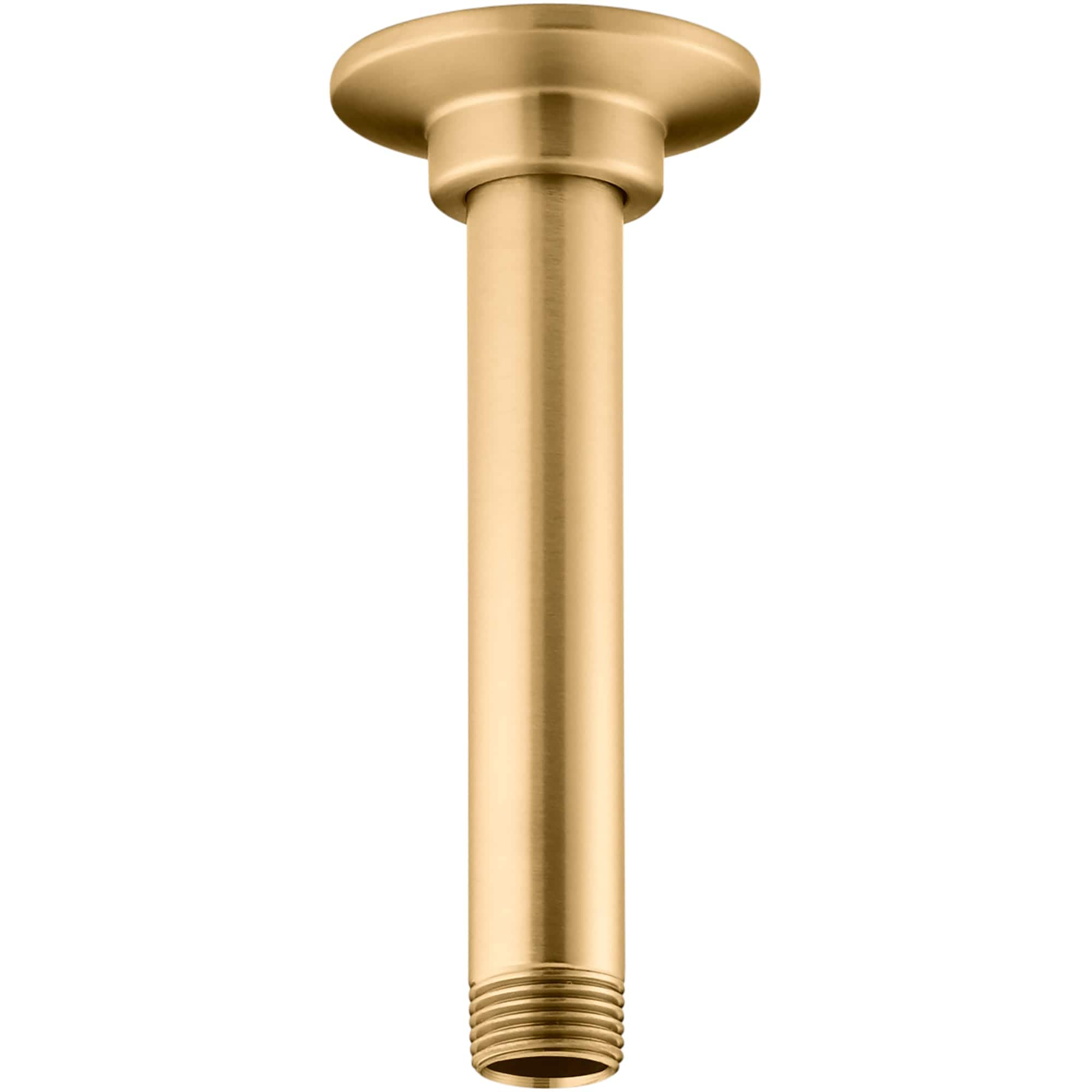 KOHLER K-7394-2MB Vibrant Brushed Moderne Brass 6.375-in Universal Shower Shower arm and flange 0.75-in -ID