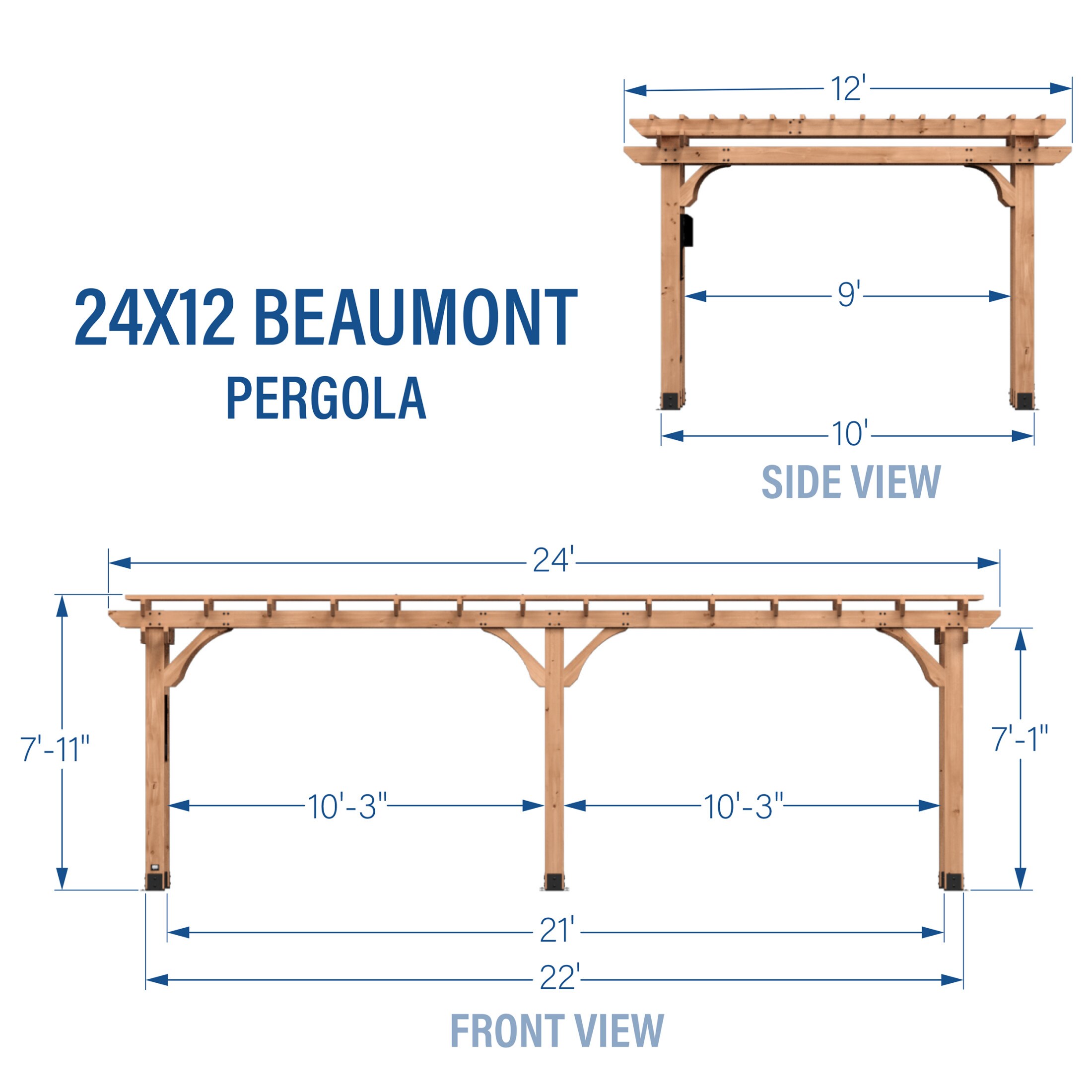 Backyard Discovery 2405035COM Pergolas-2 - View #3