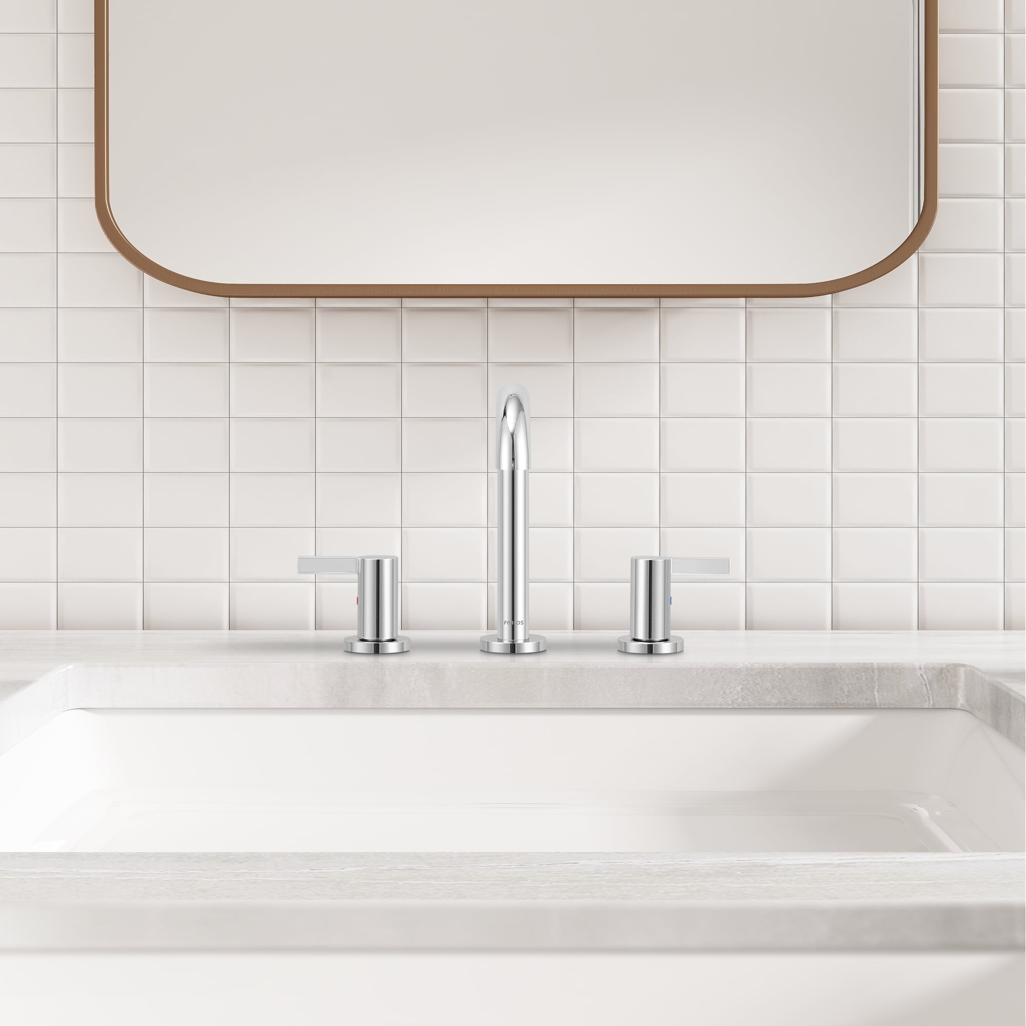 Electra Polished Chrome Widespread 2-Handle Bathroom Faucet