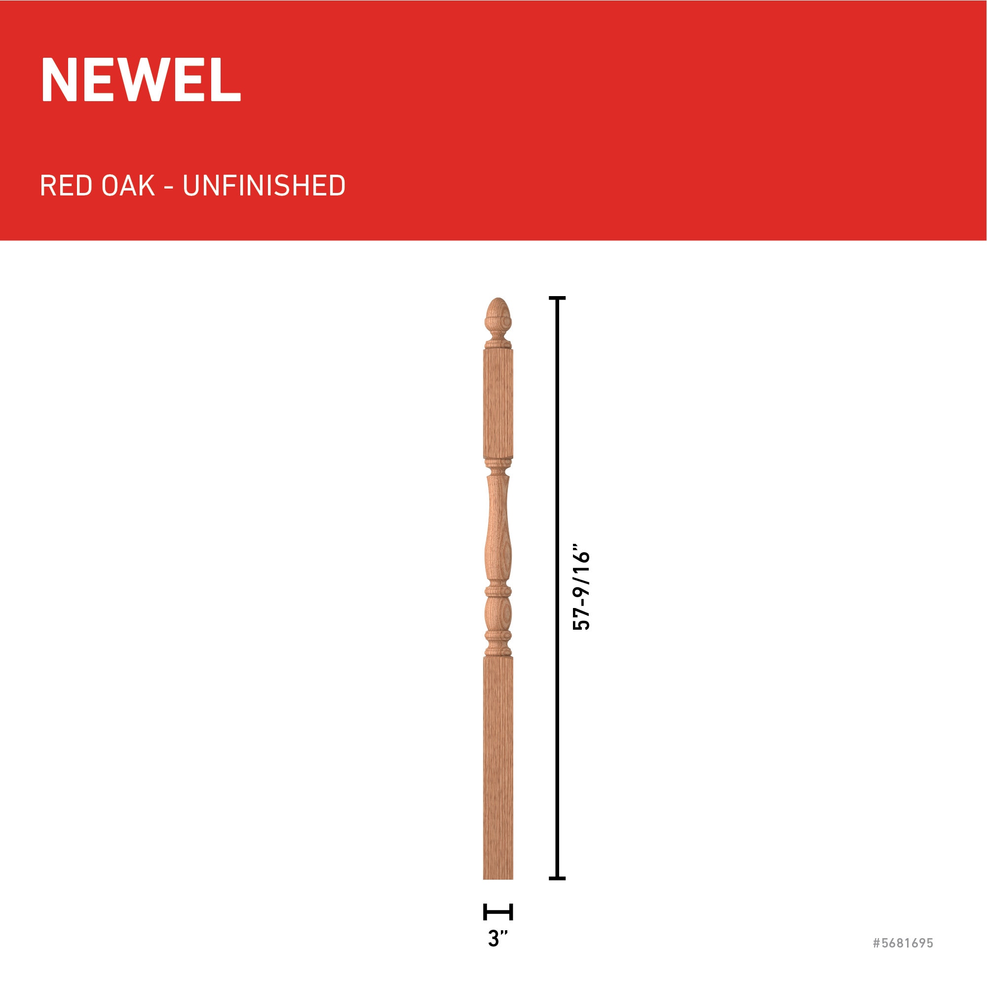 L.J. Smith Stair Systems LJP-3245-O Interior-Stairpart-Newel-Posts - View #3