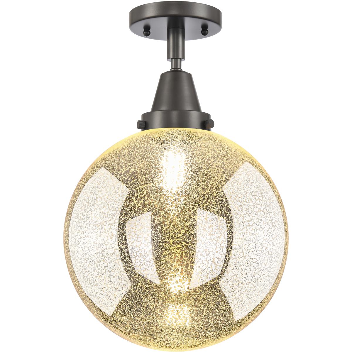 Innovations Lighting  447-1C-OB-G208-10 Downtown Urban Beacon Flush Mount Oil Rubbed Bronze