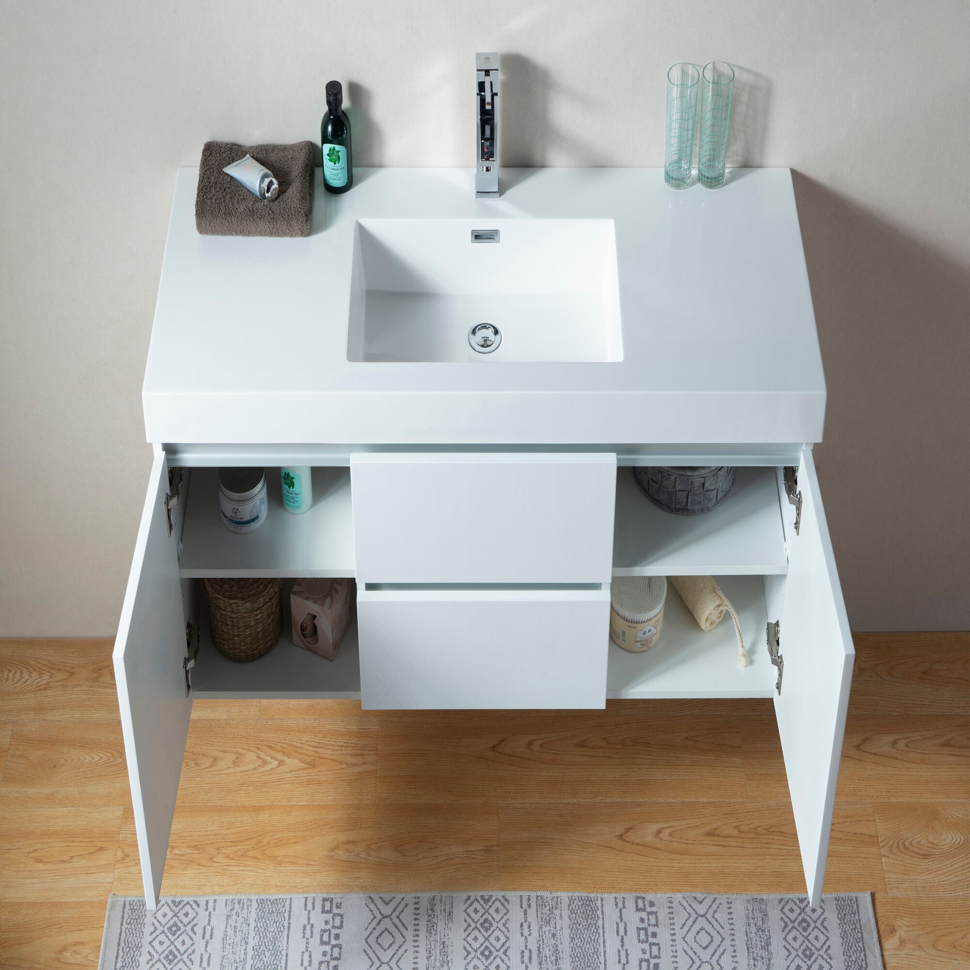 Vanity Art VA6048W-P Bath-Vanity-Combo - View #9