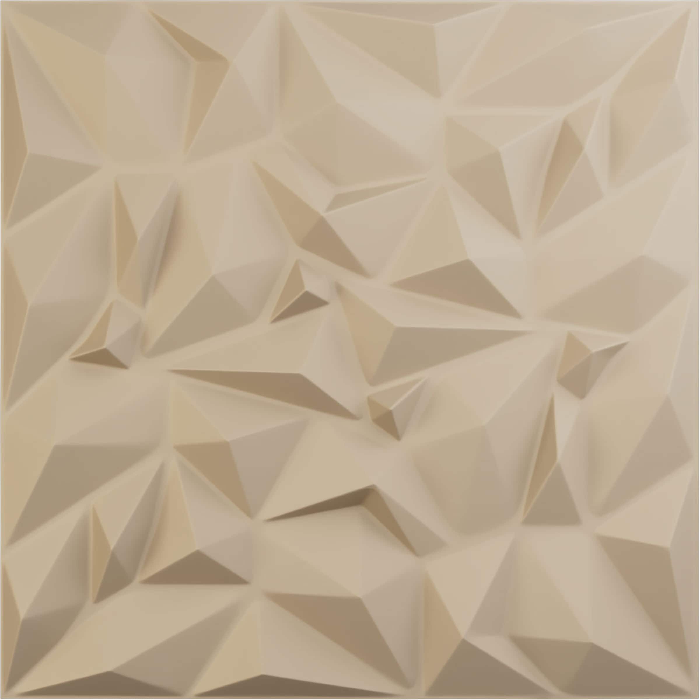 Ekena Millwork WP20X20LTGBE 19-5/8-in x 19-5/8-in Embossed Paintable/Stainable Brown/Tan PVC Abstract Wall Panel ( 2.67-sq ft )