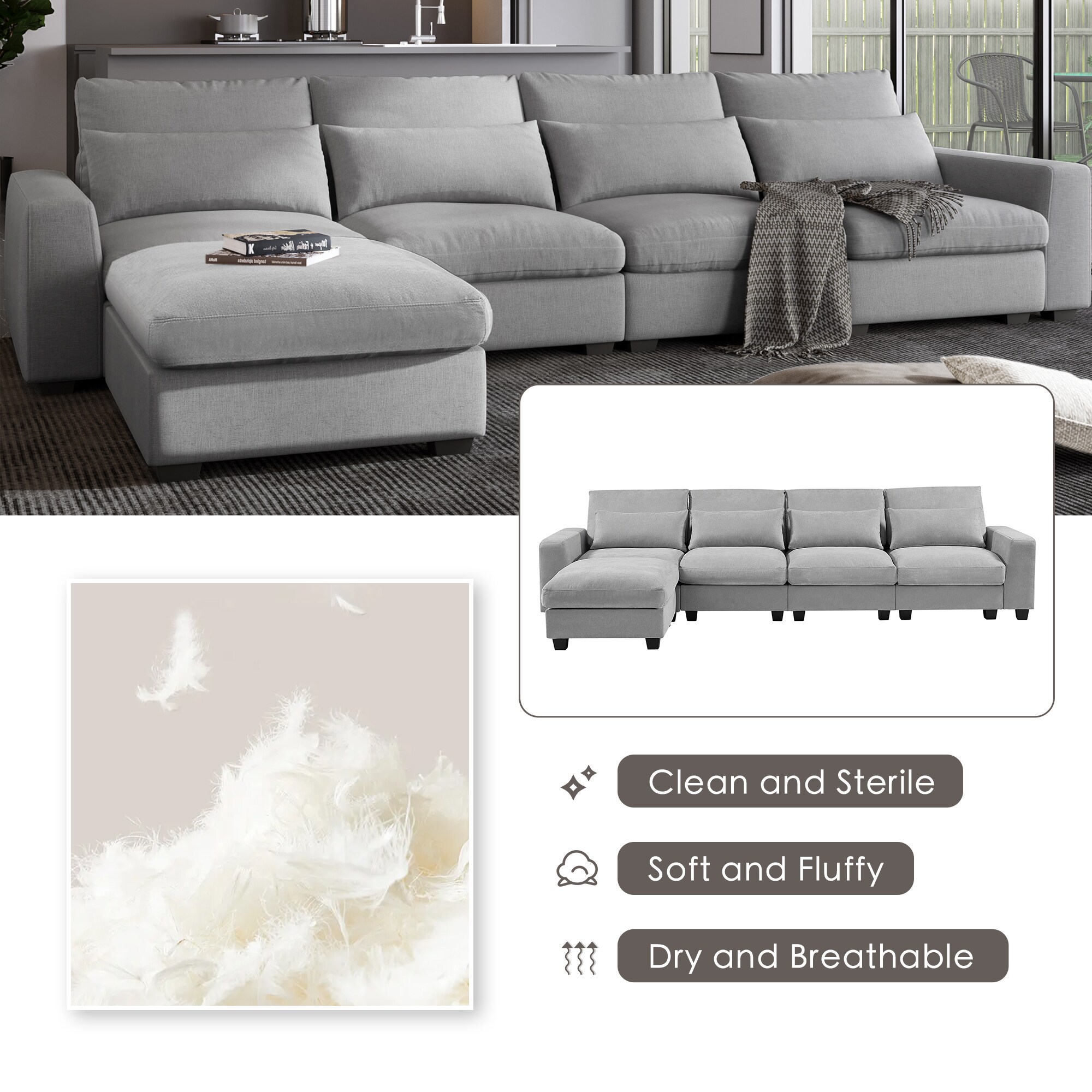 ModernLuxe WY000332AAE Sofas-Loveseats - View #12