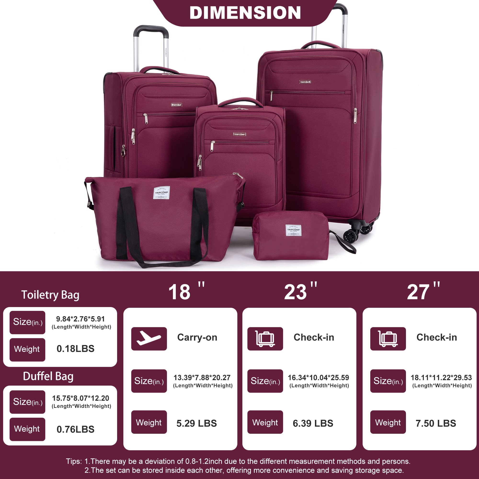 SINOFURN SYD9400015BY Luggage-And-Luggage-Sets - View #2