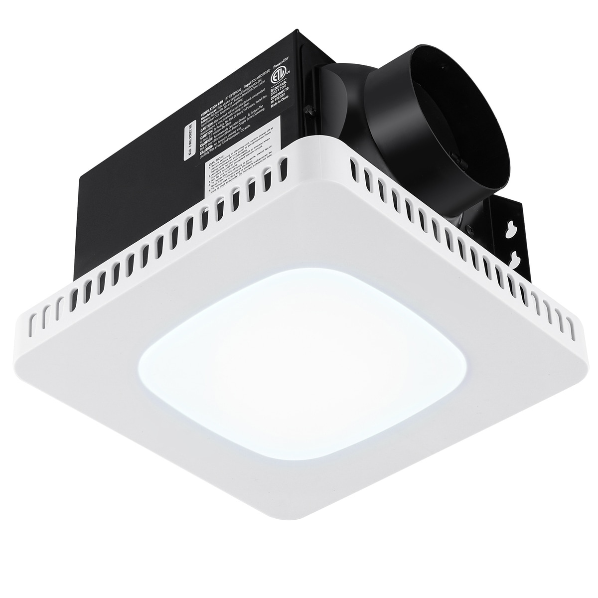 Loheer 80-CFM 1.5-Sones 12.4-in W High-Efficiency Bathroom Ceiling Exhaust Fan