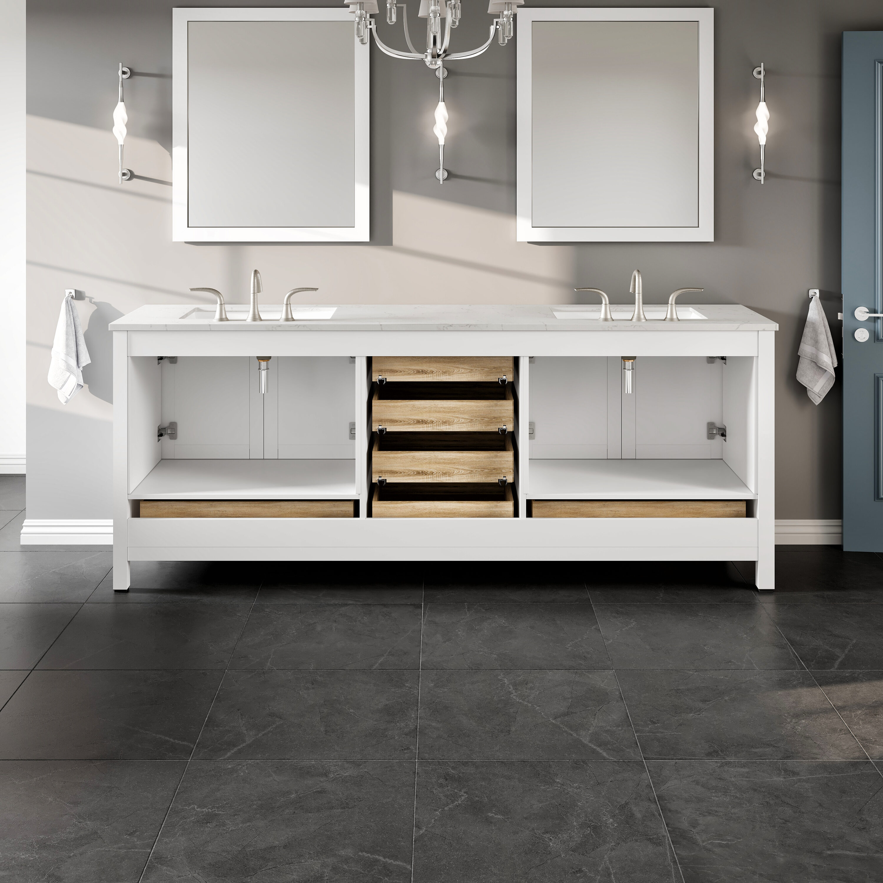 Eviva EVVN412-84WH-Q Bath-Vanity-Combo - View #6