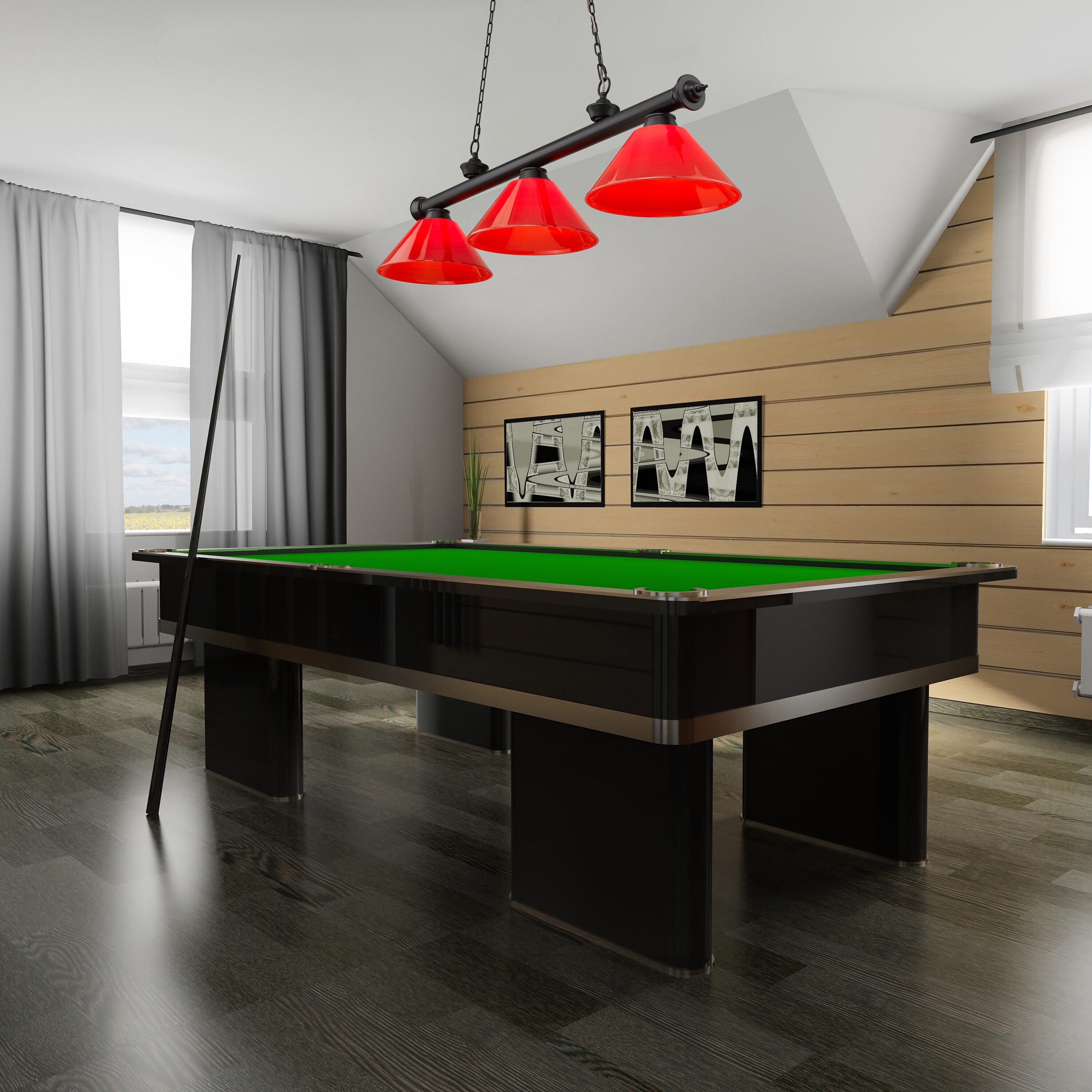 Z-Lite 2306-3MB-PRD Pool-Table-Lighting - View #7