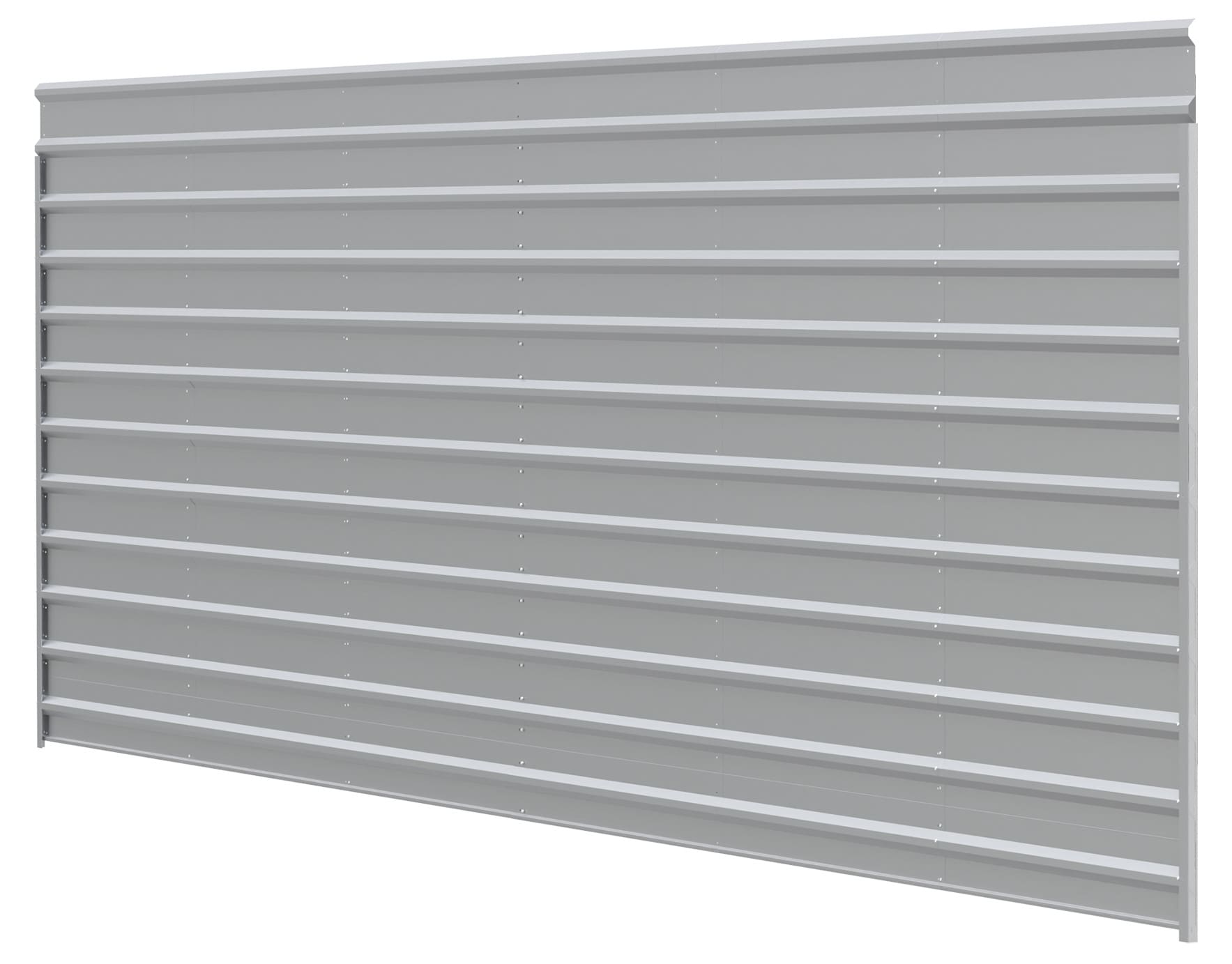 Arrow ECL2909EGX1 0.1-ft W x 29-ft L x 9-ft H Eggshell Single Wall Kit Enclosure for Metal Carport with Metal Roof