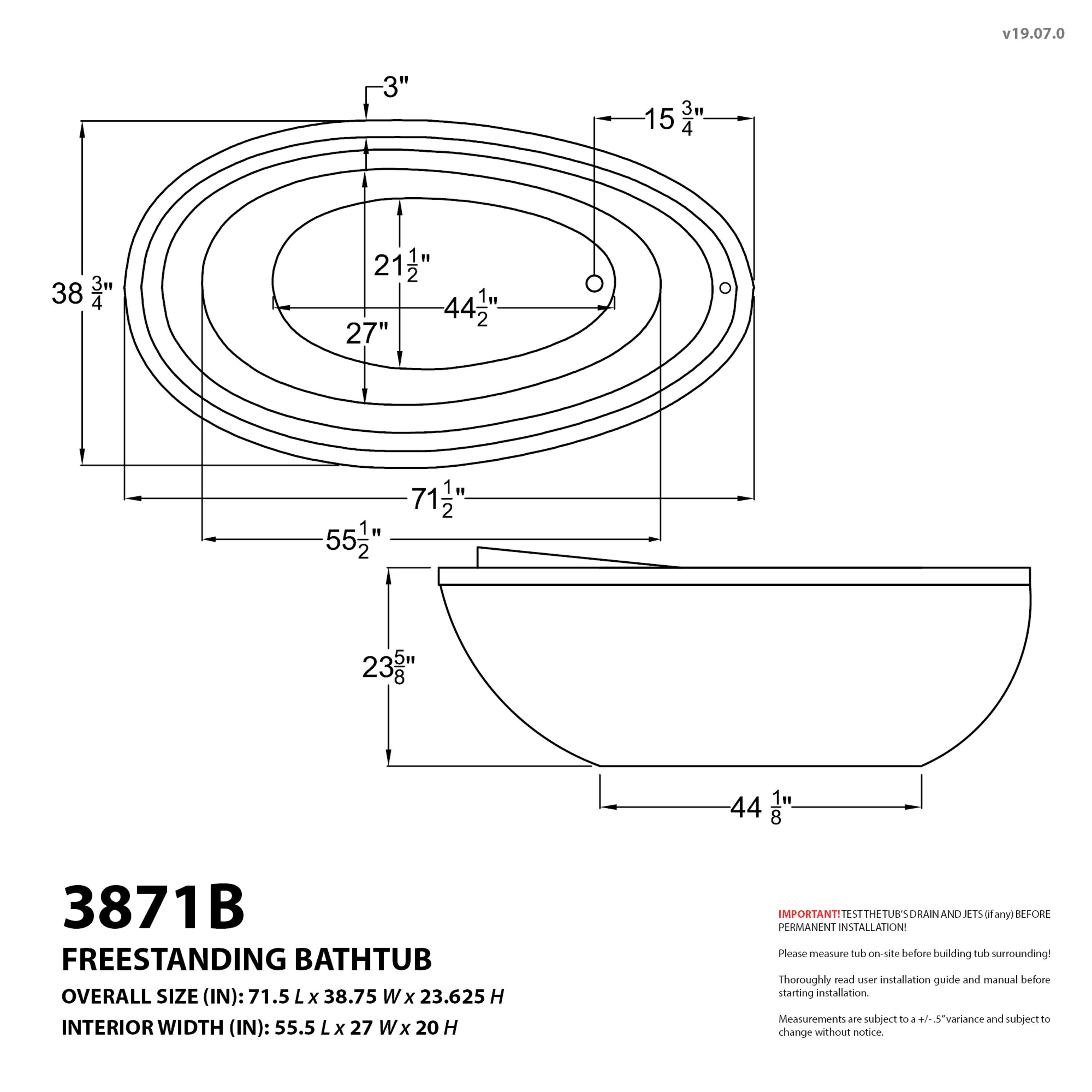 Endurance LS3871BW bathtubs - View #14
