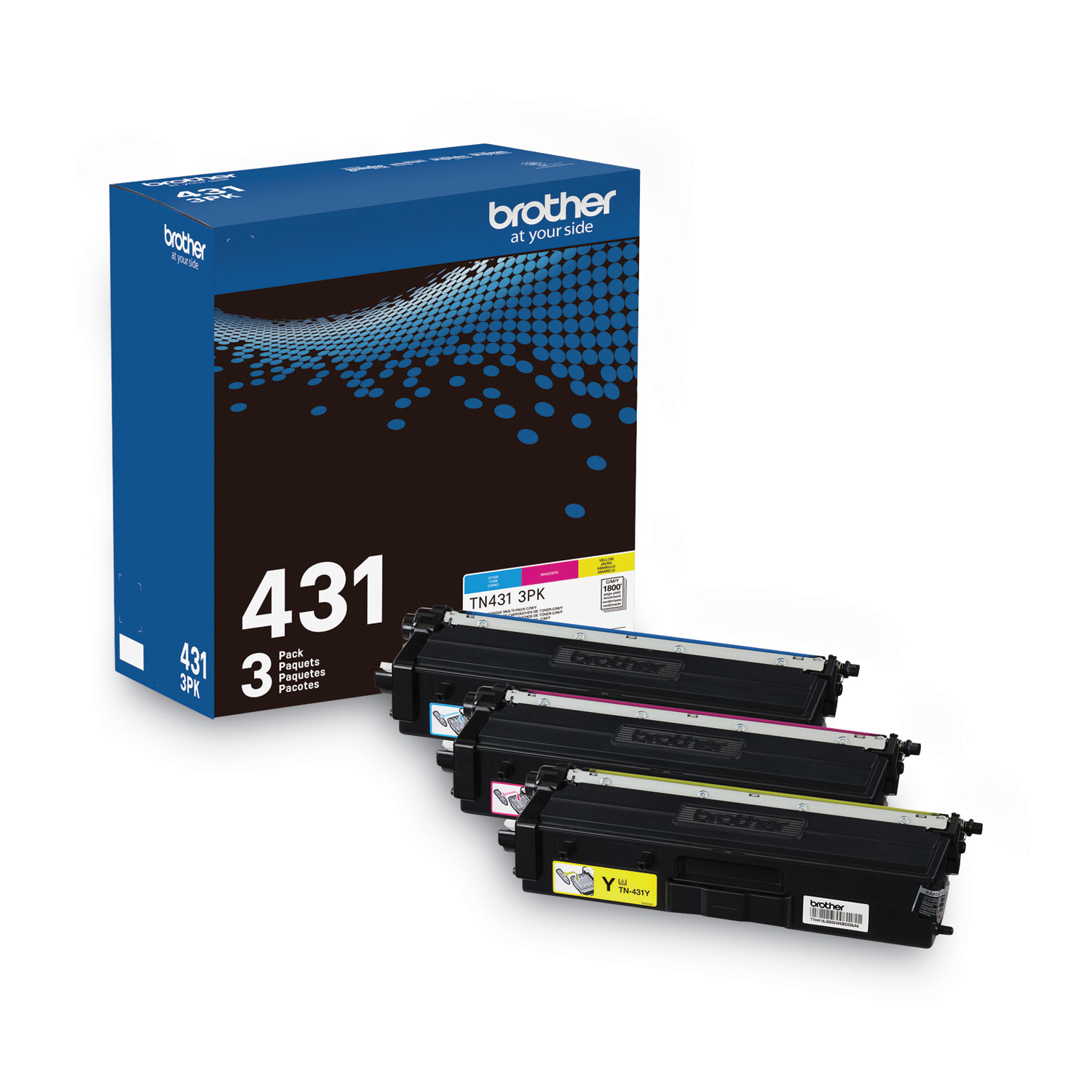 Brother TN4313PK Toner 1800 Page-Yield Cyan/Magenta/Yellow #TN4313PK