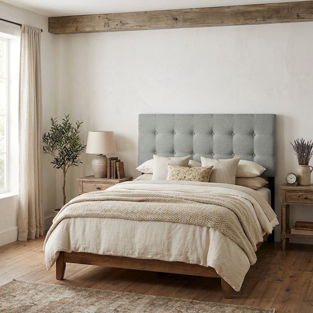 FurniFact BO572681WHT Upholstered-Headboards - View #3