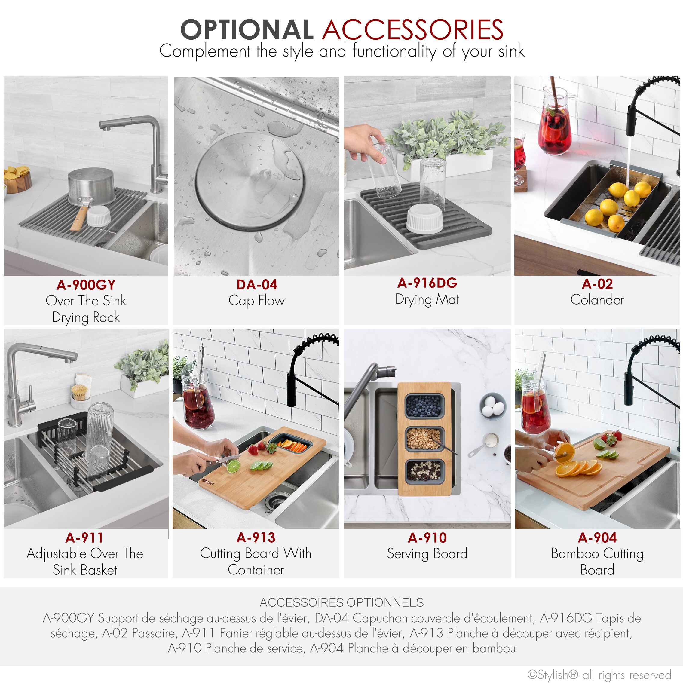Stylish S-401G1 Kitchen-Sinks - View #4