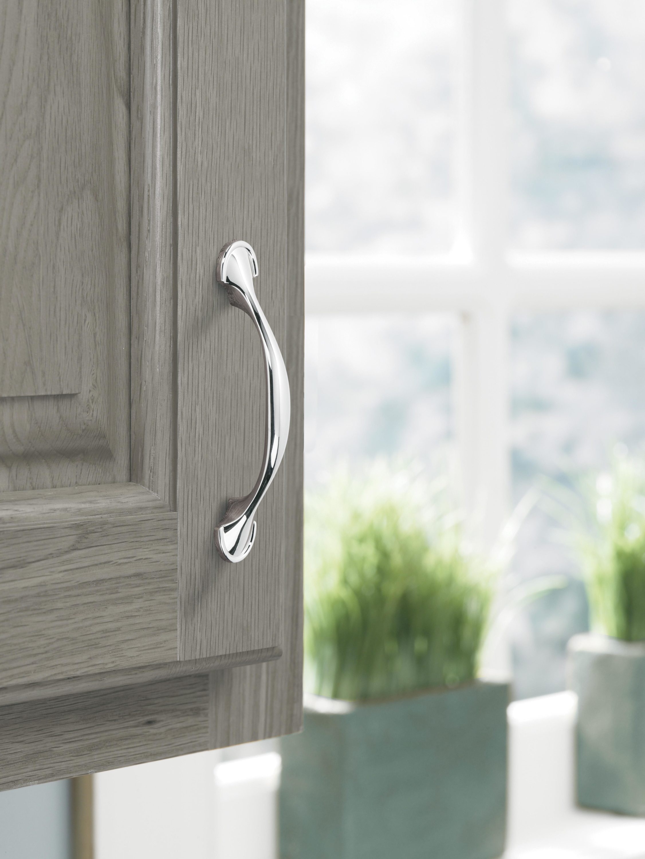 Polished Chrome 3-Inch Center to Center Arch Pull