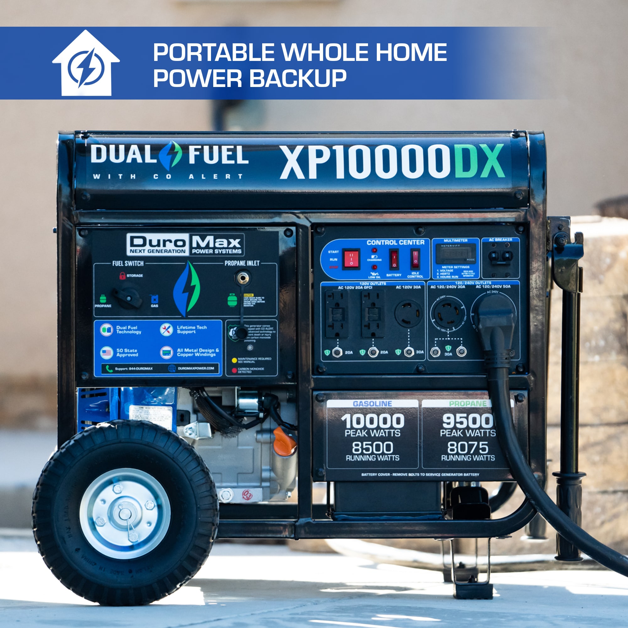 DuroMax XP10000DX Portable-Generators - View #3