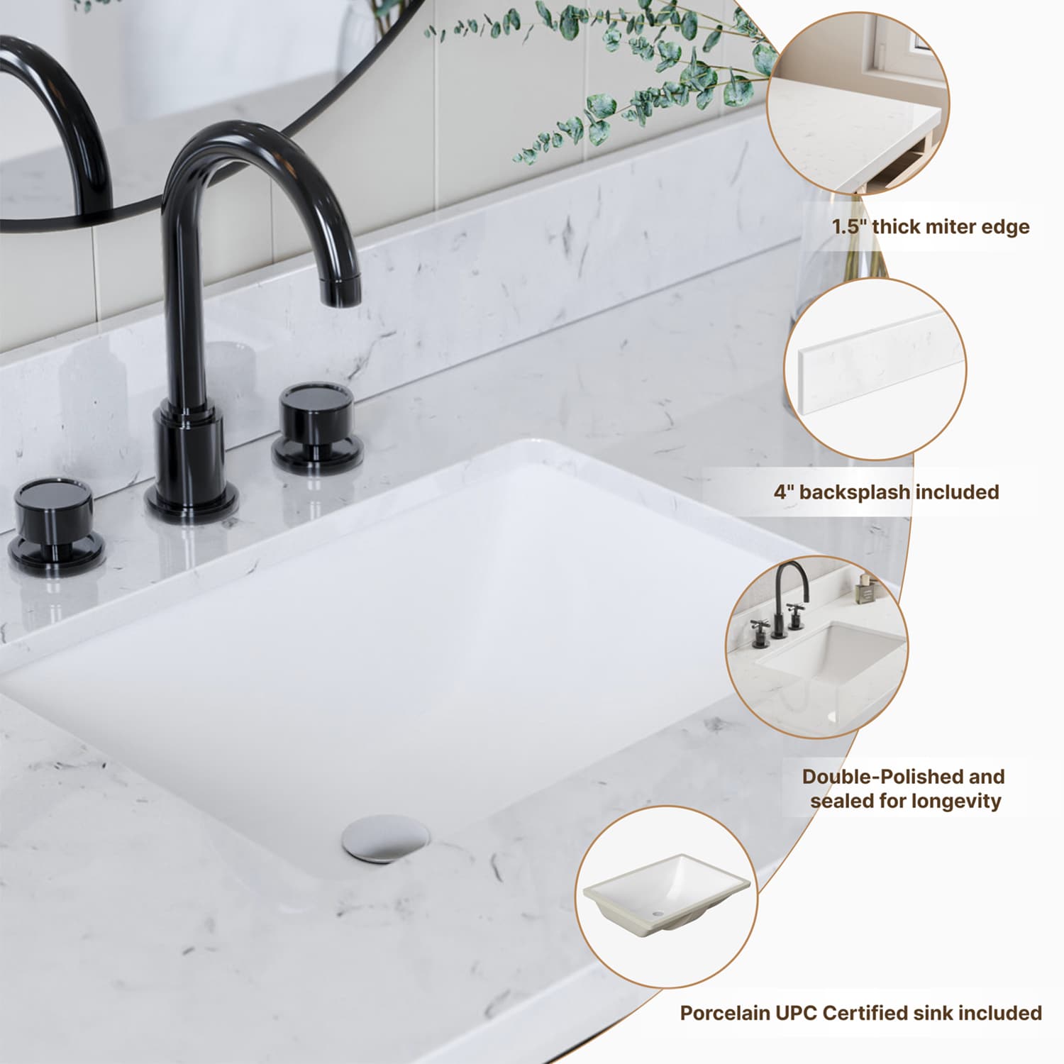 ARIEL F060DCQRVOMNB Bath-Vanity-Combo - View #5