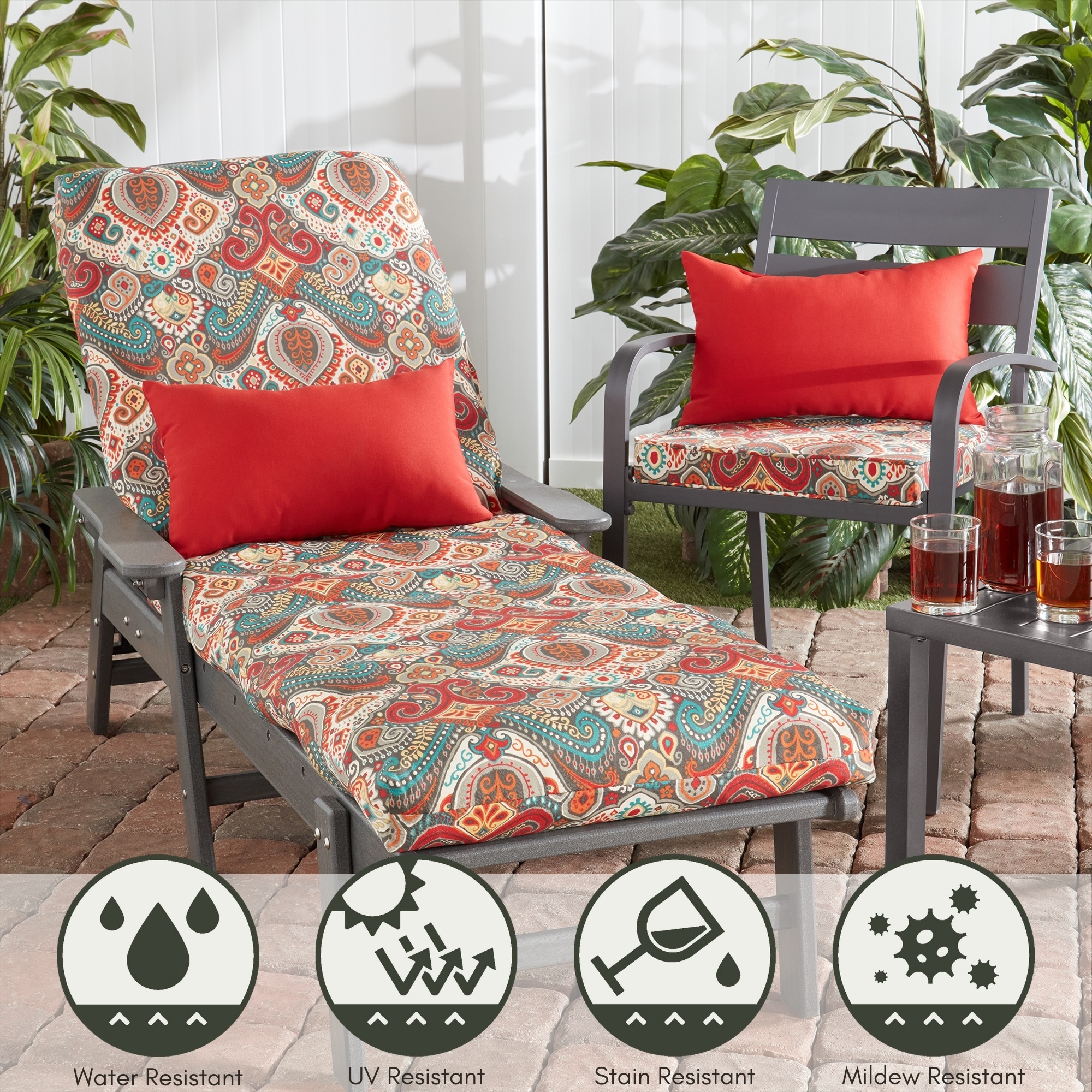Greendale Home Fashions OC2802-ASBURYPARK Patio-Furniture-Cushions - View #6