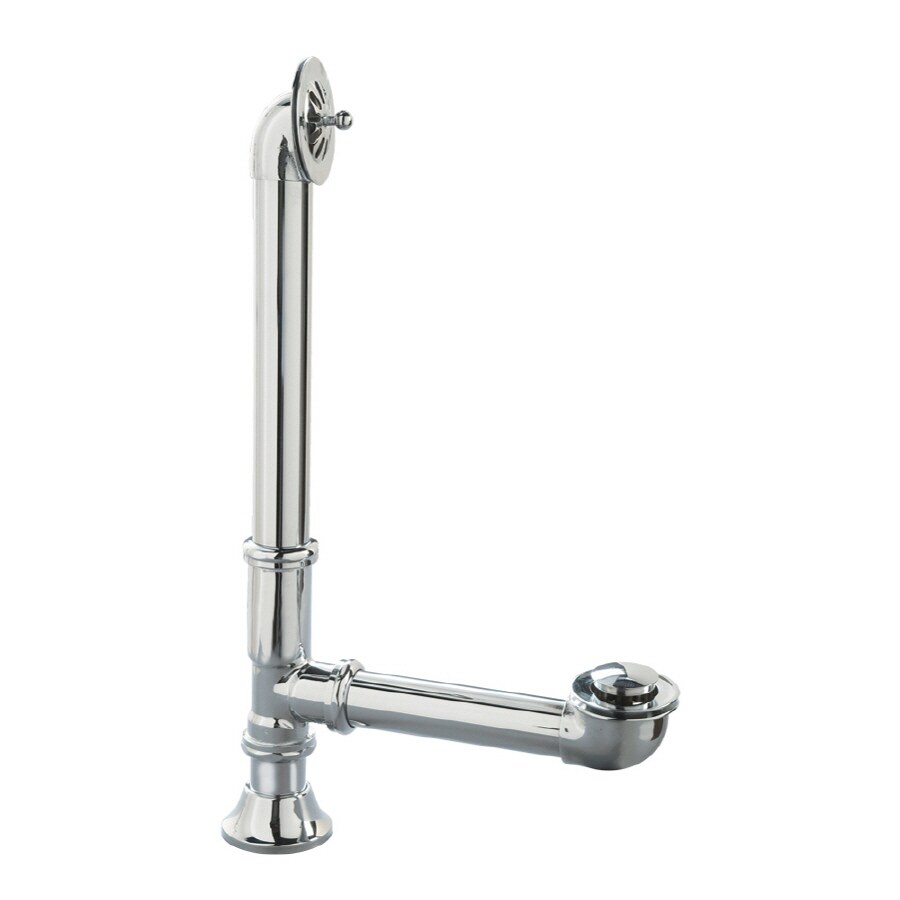 Giagni T-TDRN-PC 1-in Chrome Foot Lock Drain with Brass Pipe