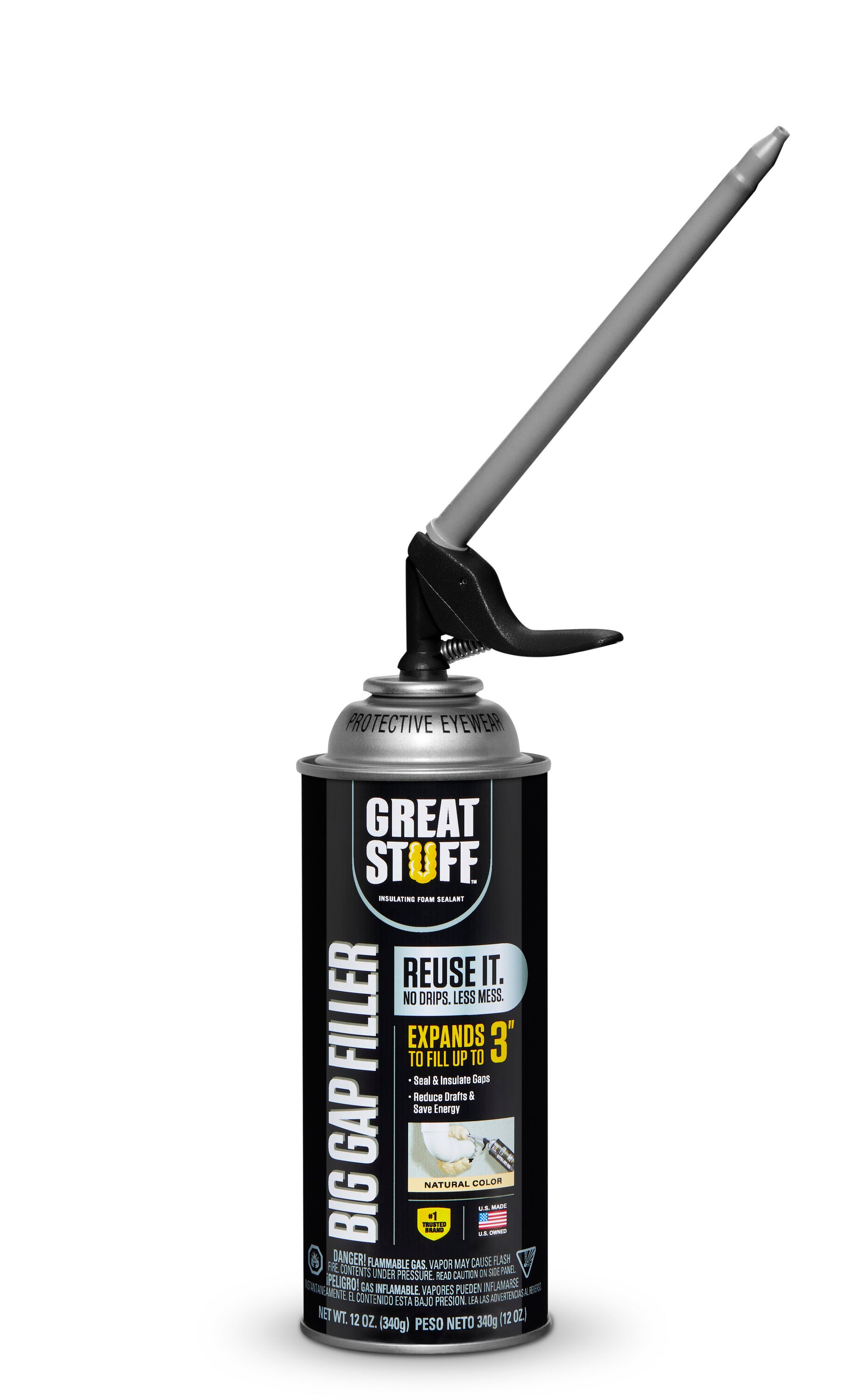 GREAT STUFF Big Gap Filler 12-oz Smart Dispenser Indoor/Outdoor Spray Foam Insulation Canister