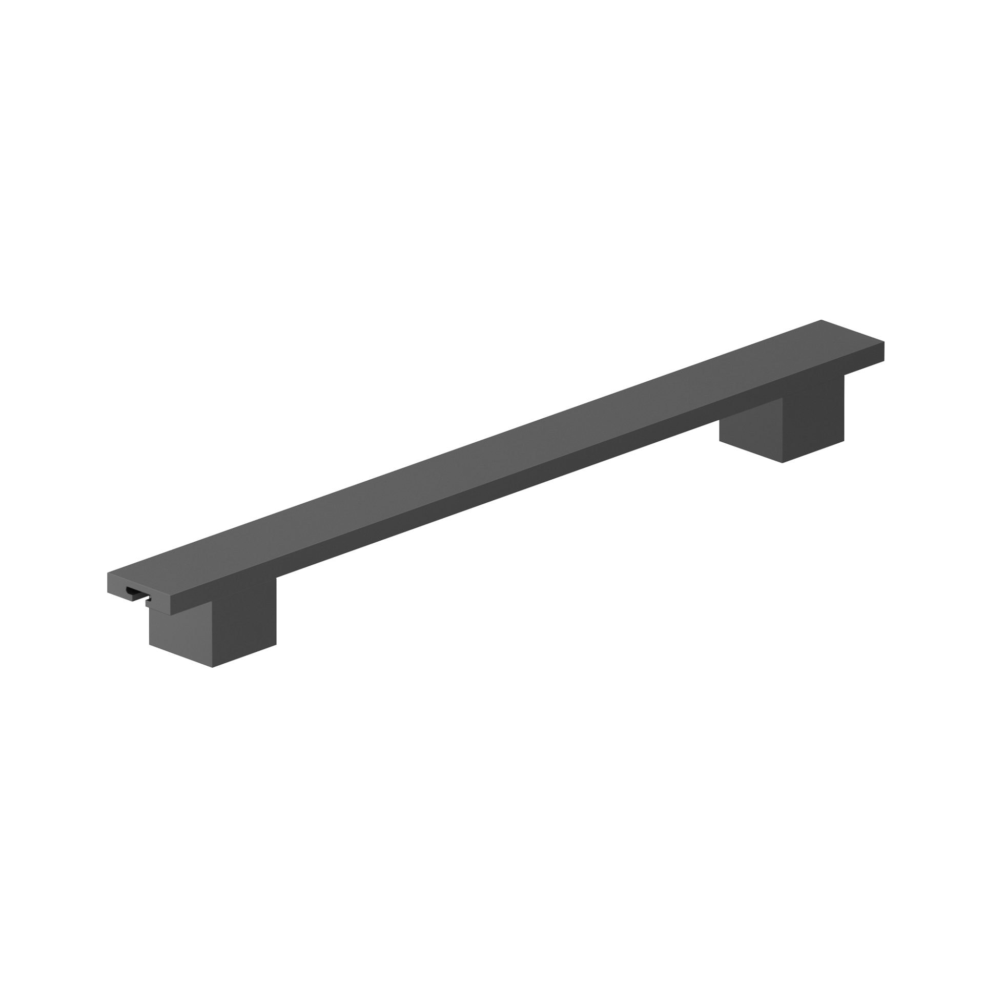 Richelieu 6899224900 8-13/16-in , 224mm Center to Center Matte Black Adjustable Rectangular Handle