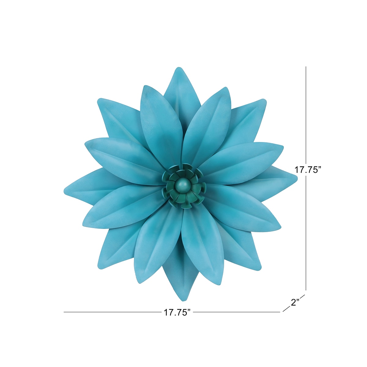 3D BLUE GOLD FLOWERS – LMNOP design boutique