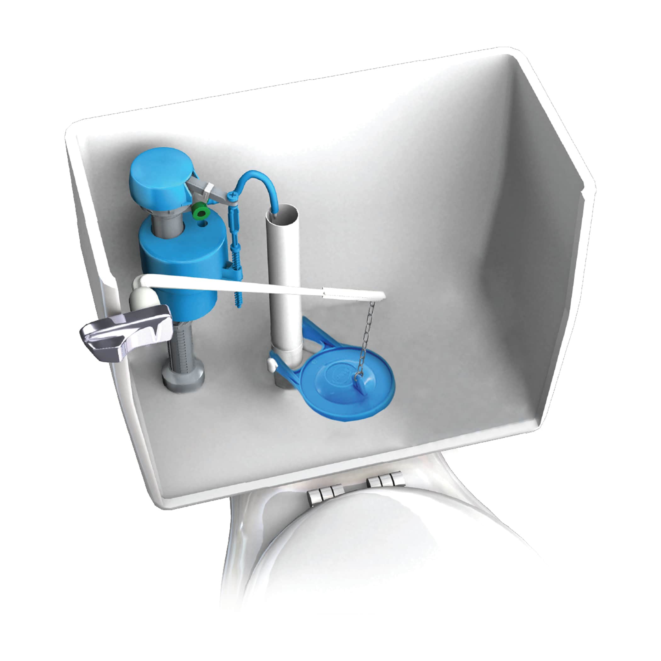 DANCO Water-Saving Toilet Total Repair Kit with Dual Flush Valve