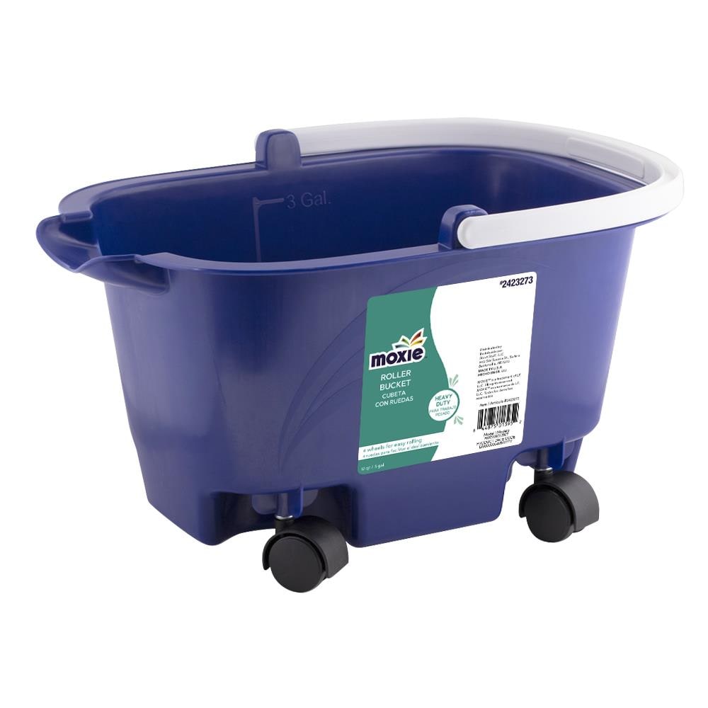 MOXIE 3-Gallon Rolling Mop Bucket in the Mop Wringer Buckets department at