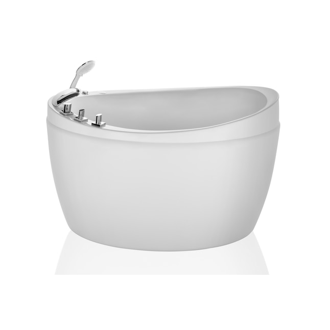 Empava Japanese Style 48 In W X 31 L, 48 Inch Bathtub Left Drain Pipe