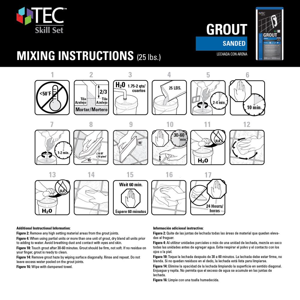 TEC Grout Boost for 25 lb. Bag of Grout - ShagTools