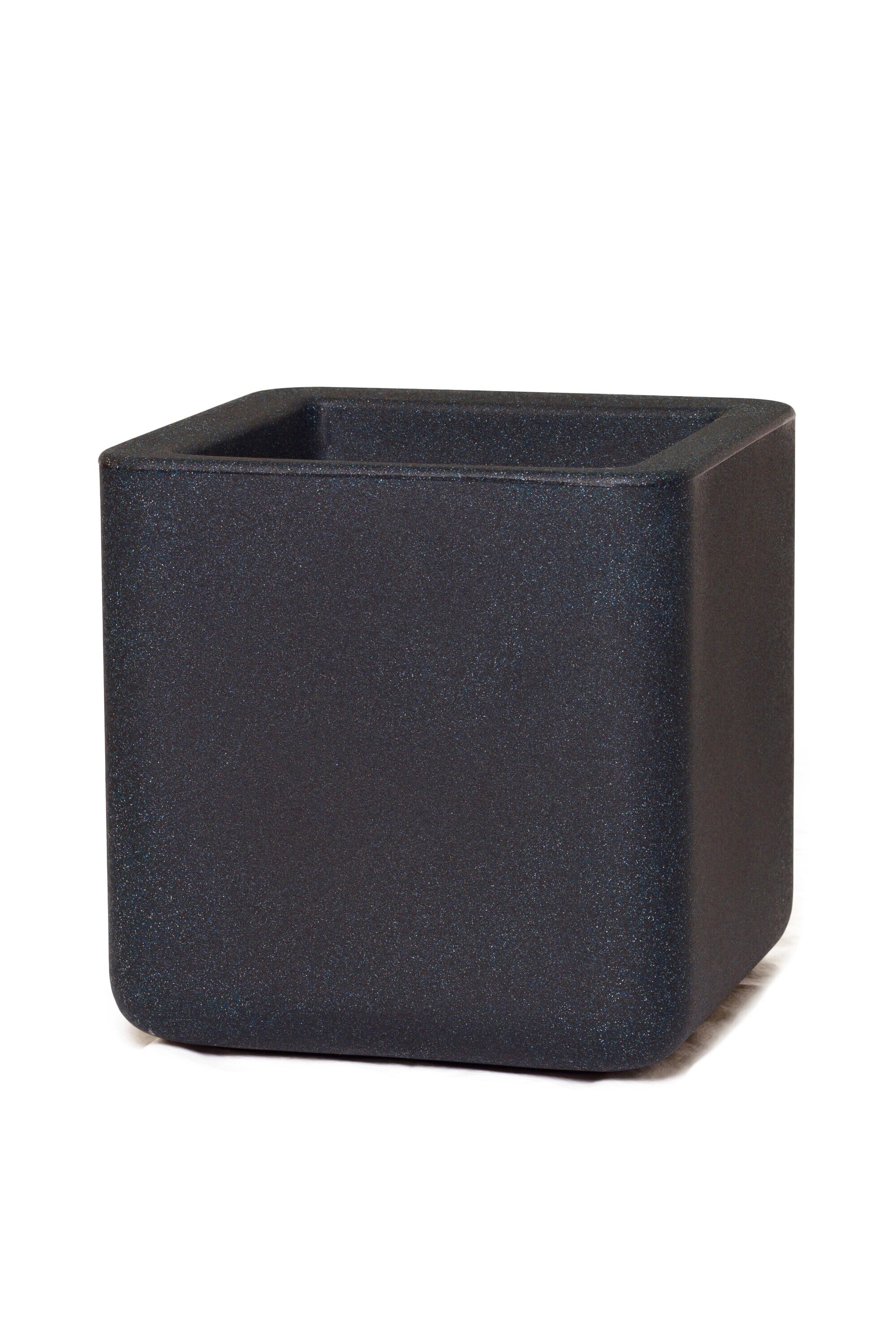 Color and Sabor Mediterano QT12MID 12.37-in W x 12.62-in H x Gray Plastic Indoor/Outdoor Planter