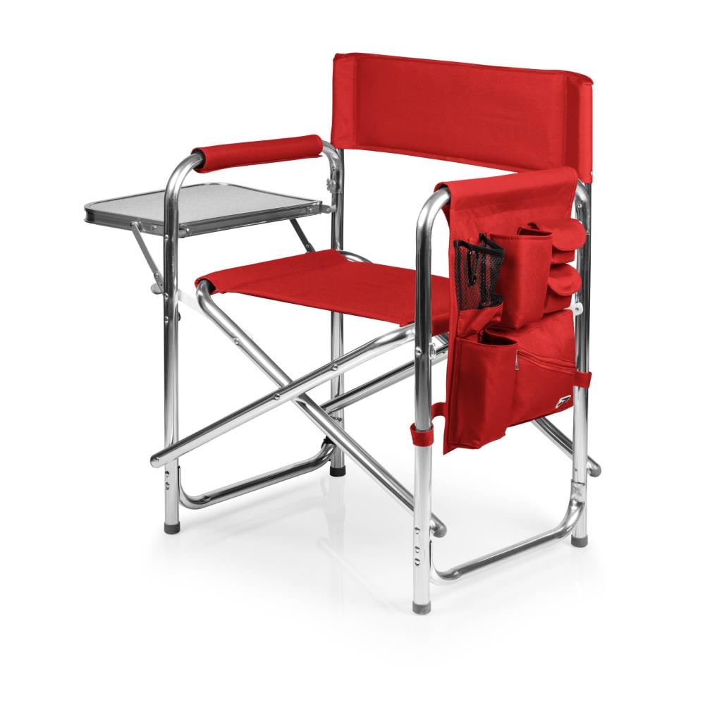 Picnic Time Louisville Cardinals Polyester Red Folding Director's Chair  (Adjustable) at