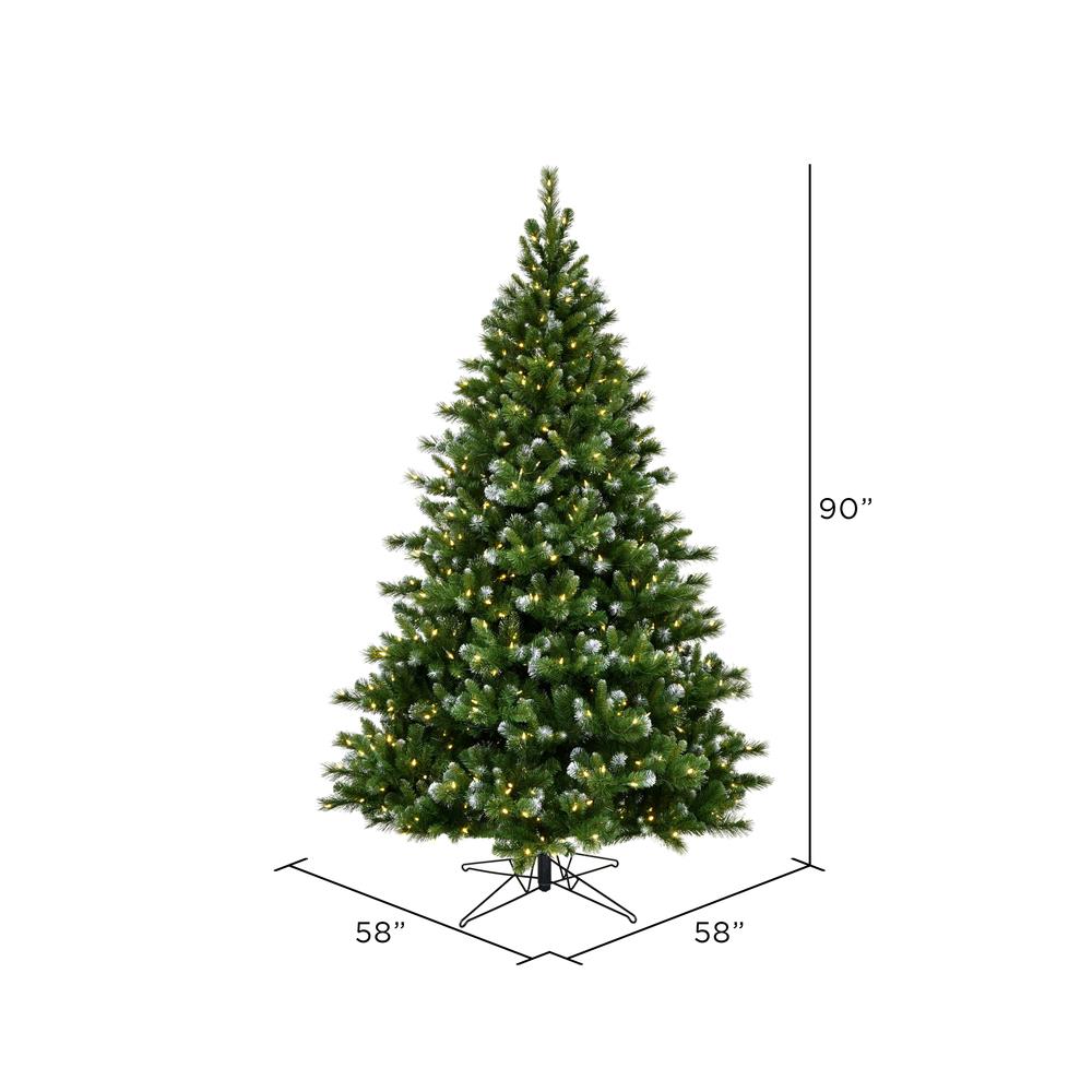 Vickerman 7.5-ft Pre-lit Artificial Christmas Tree with LED Lights at ...