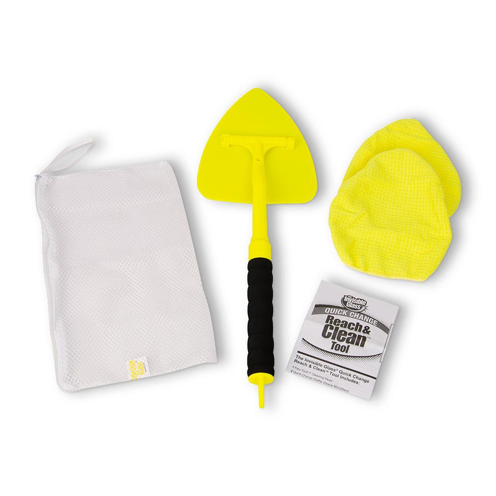 Invisible Glass 99050 Reach and Clean Tool Combo Kit with Windshield Wand  Cleaning Tool for Hard