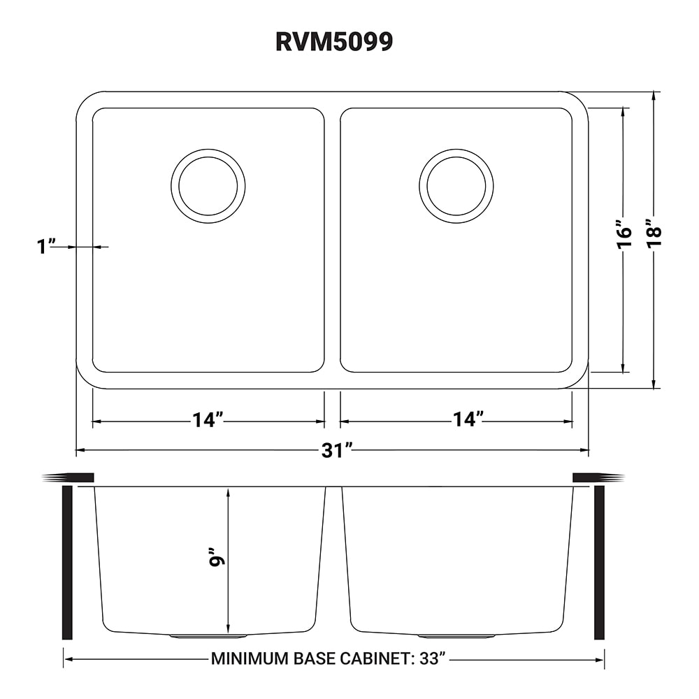 Ruvati RVM5099 Kitchen-Sinks - View #10