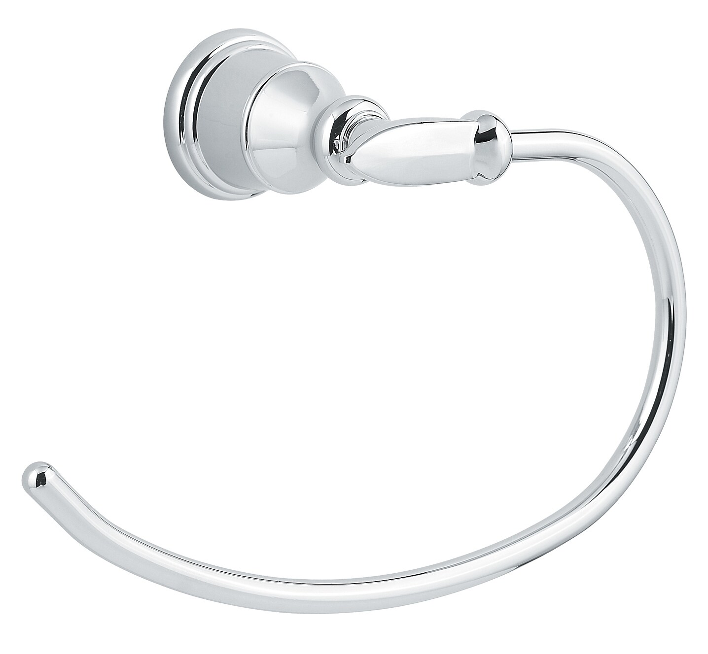 Pfister Avalon Polished Chrome Wall Mount Single Towel Ring in the ...