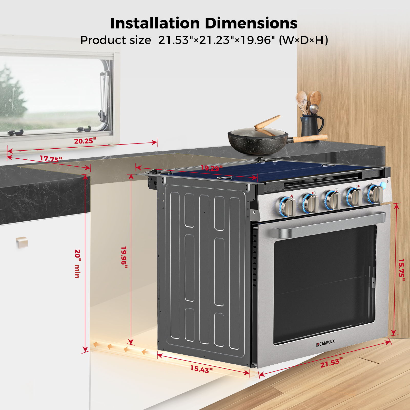 Camplux RGS21MSF Freestanding-Gas-Ranges - View #6