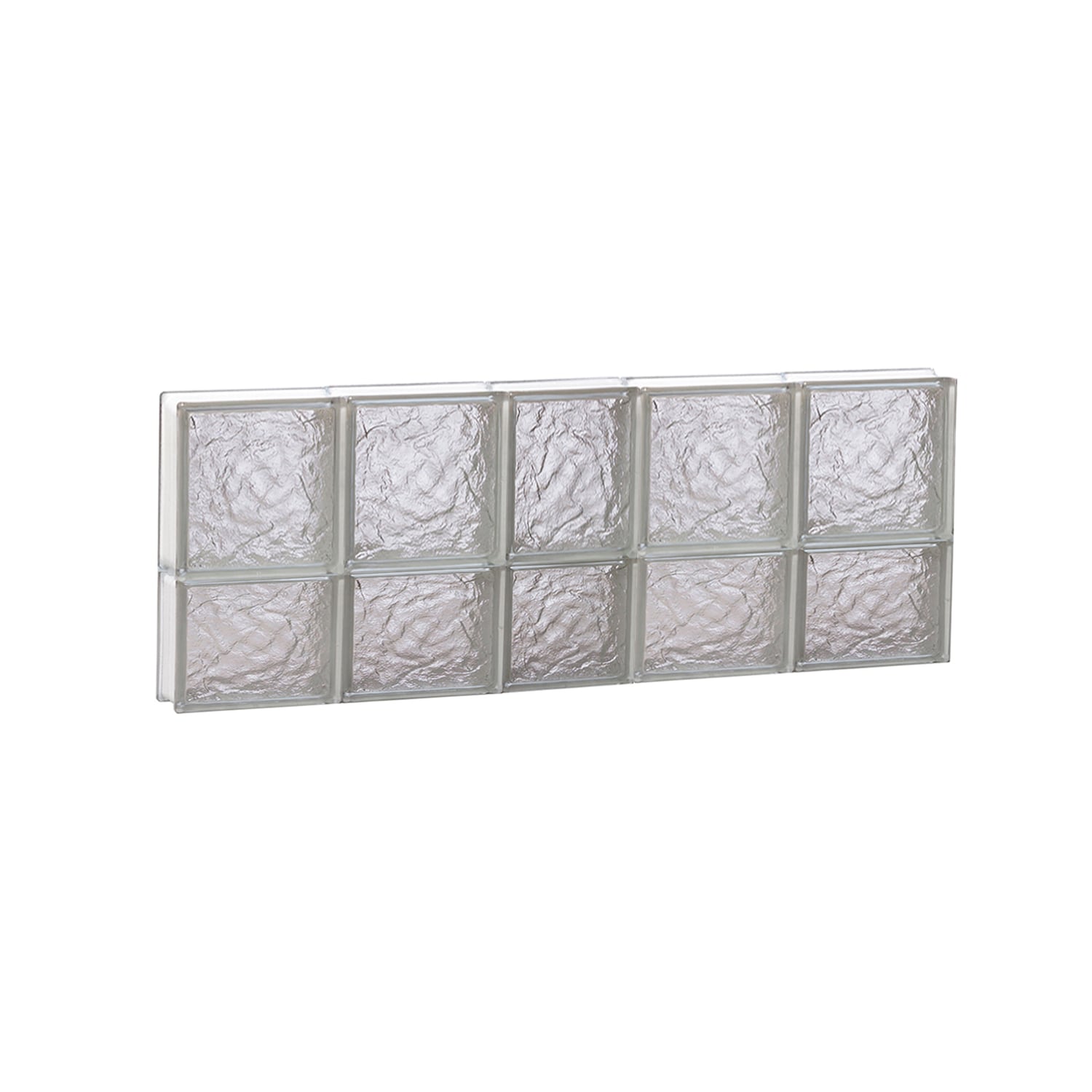 REDI2SET S3814IS Ice Glass 36-3/4-in x 13-1/2-in Frameless Replacement Glass Block Window