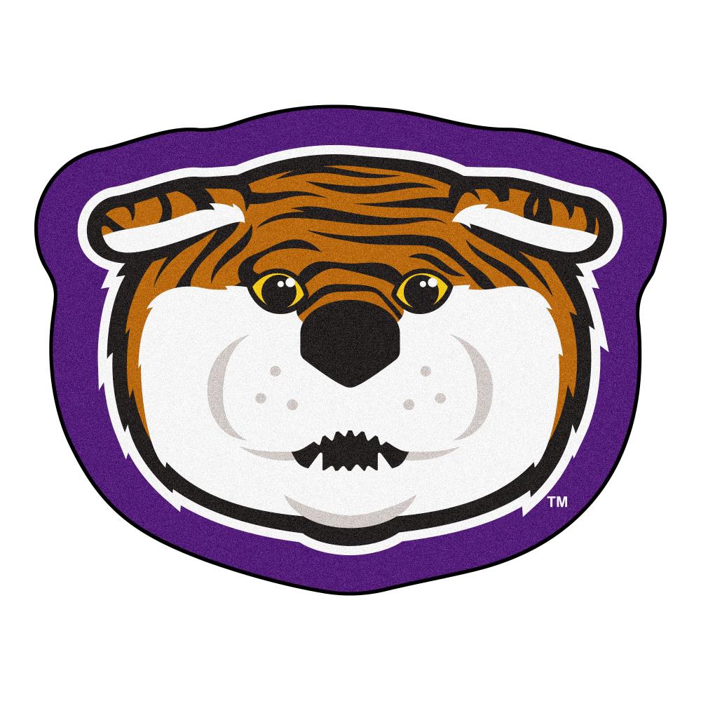 FANMATS 7908 NCAA Mascot Mat 3 X 3 (ft) Purple Irregular Indoor Area Rug