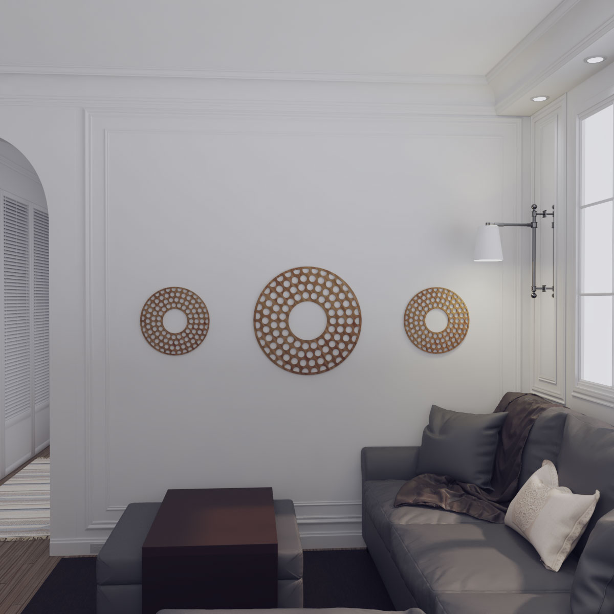 Ekena Millwork CMWP16X16X0250FFWA Ceiling-Medallions - View #10