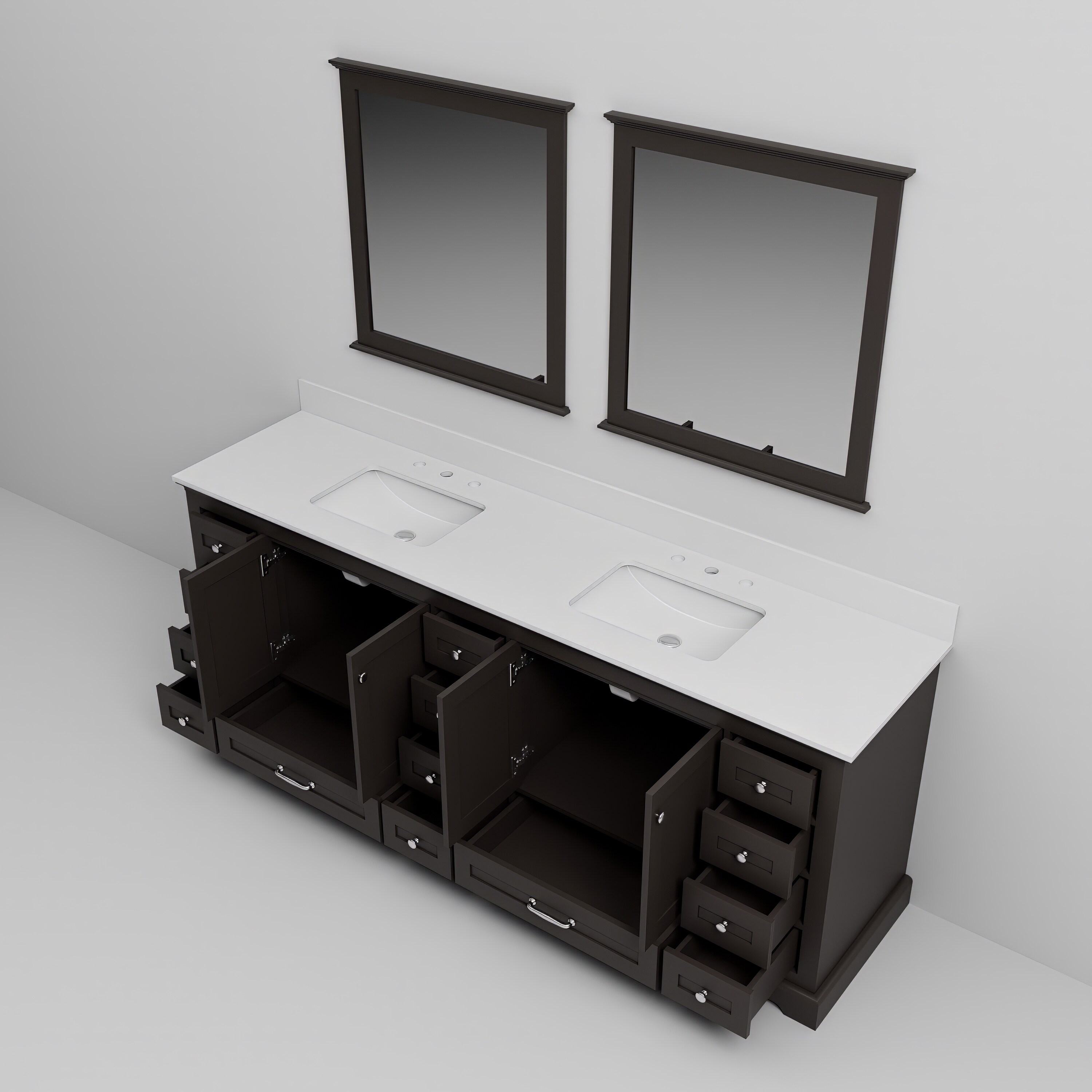 Lexora LD342284DGWQM34 Bath-Vanity-Combo - View #13