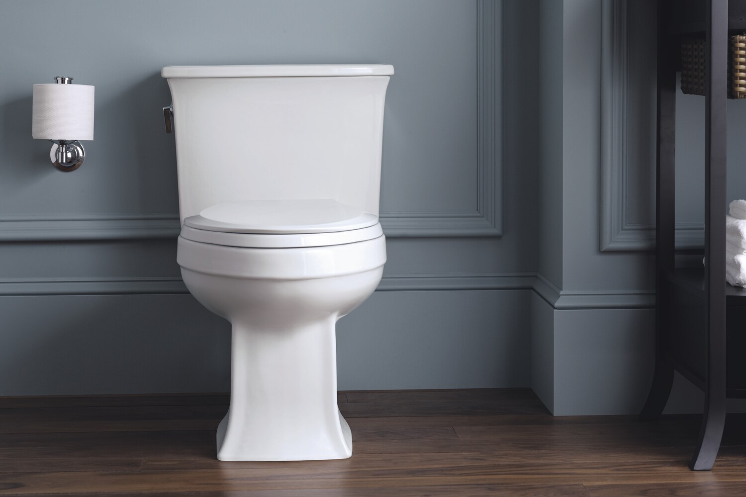 KOHLER Archer White Elongated Standard Height WaterSense Toilet 12-in ...