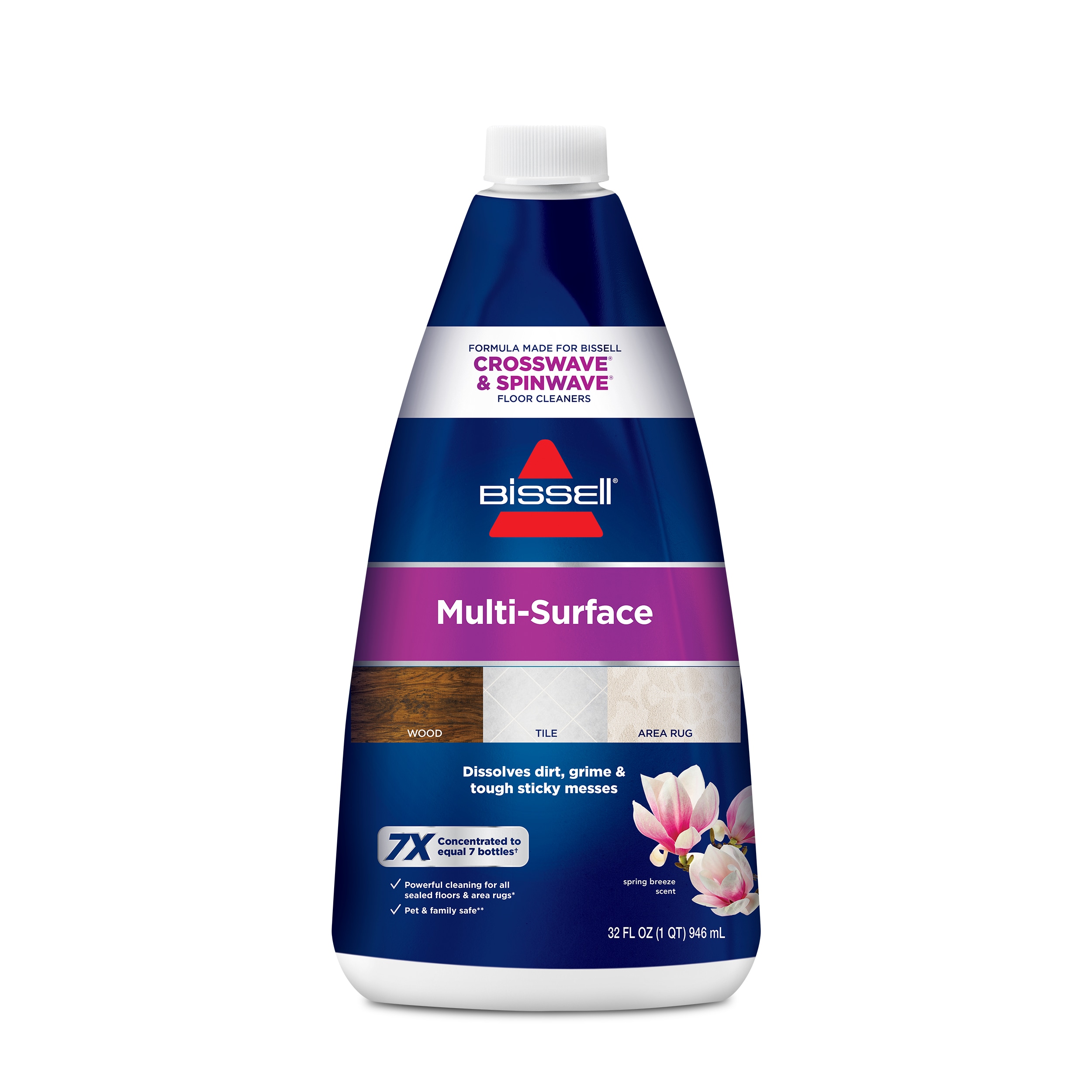 BISSELL Multi-Surface- CrossWave and SpinWave Use 32-fl oz Concentrated Steam  Cleaner Chemical in the Steam Cleaner Chemicals department at