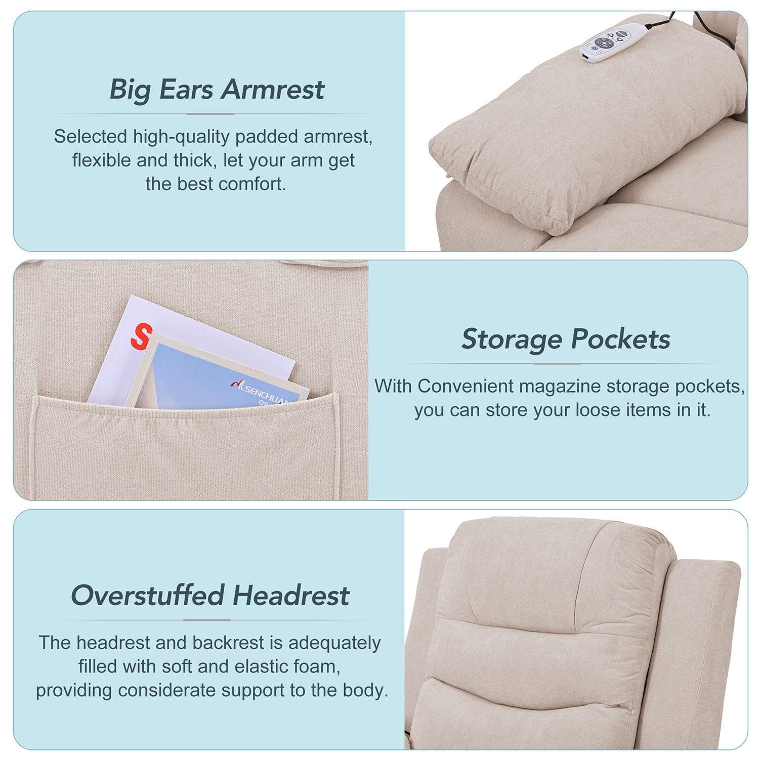SINOFURN SYA370049BG recliners - View #3