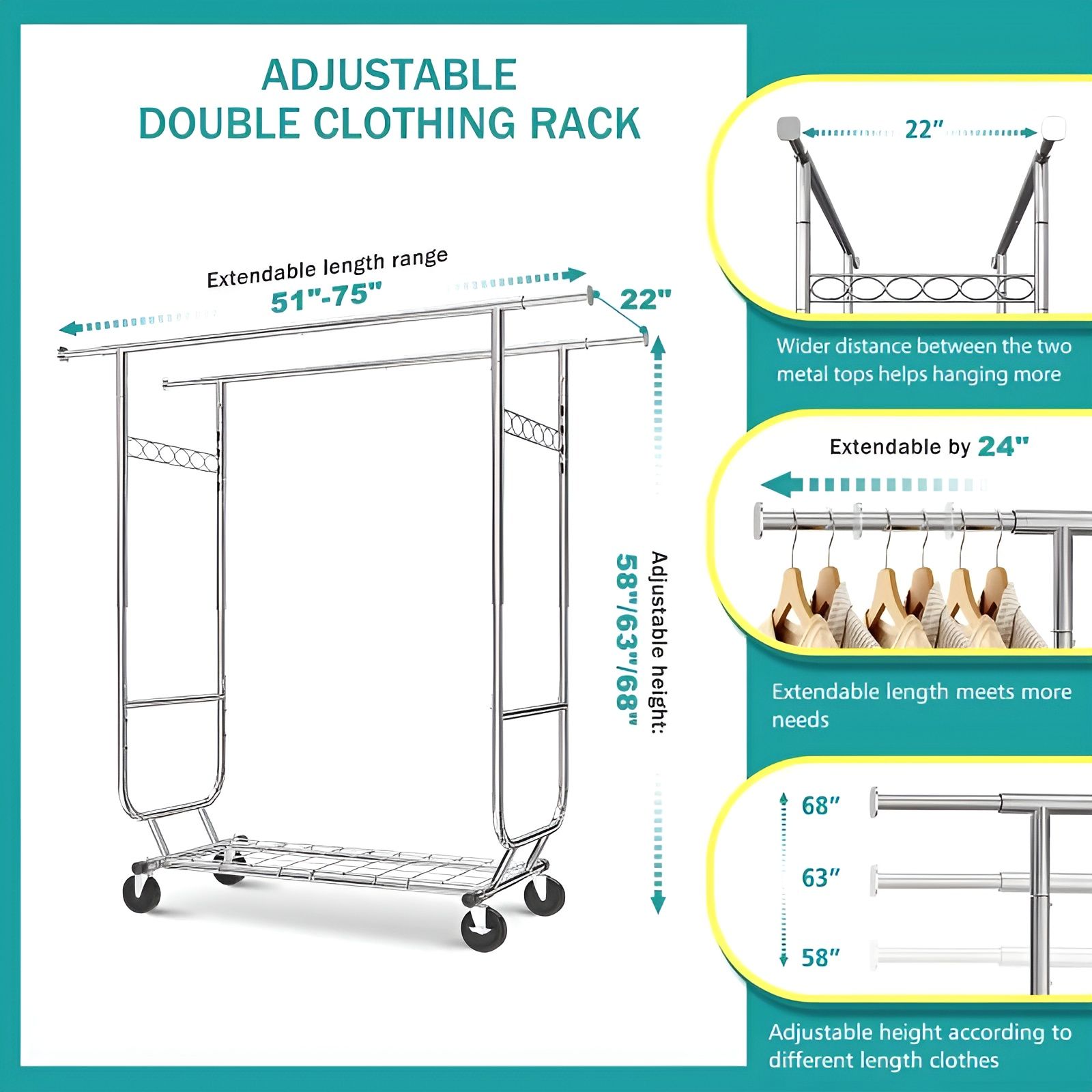 Slickblue D-FR-16375921RGDMCS Garment-Racks - View #3