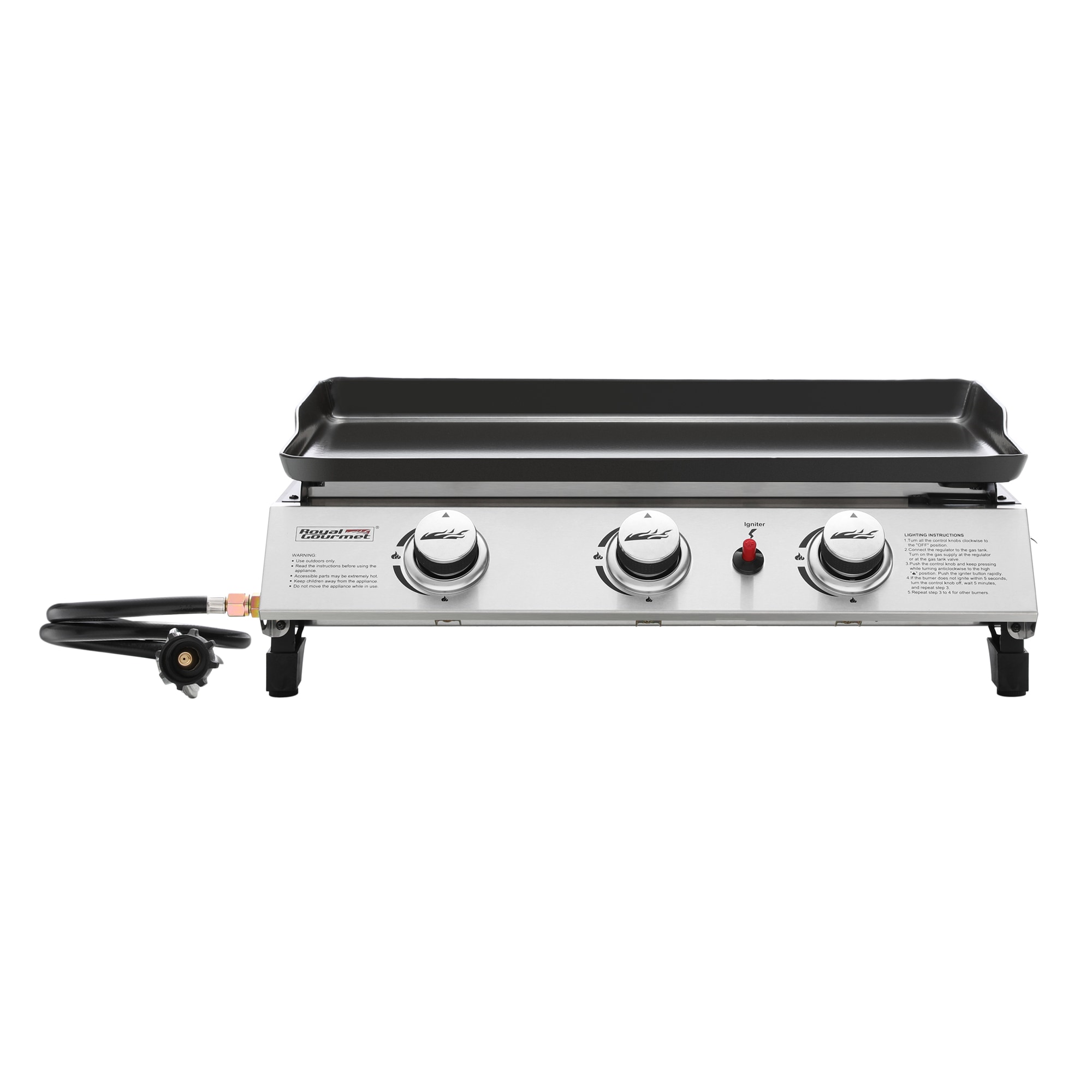 Portable Griddle Gas Grill Pan BBQ Stove Top Countertops Broiler
