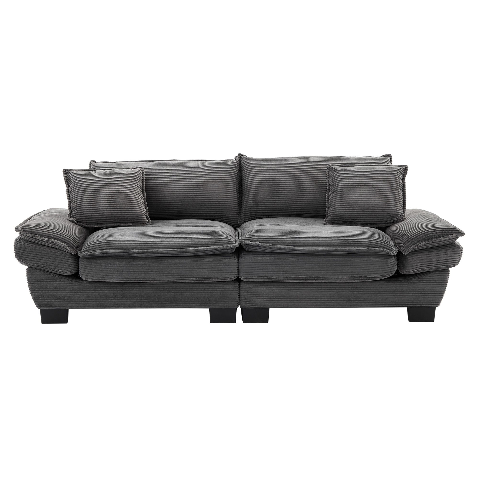 Bybafun YA3700439 84-Inches Modern Gray 2 -seater Loveseat