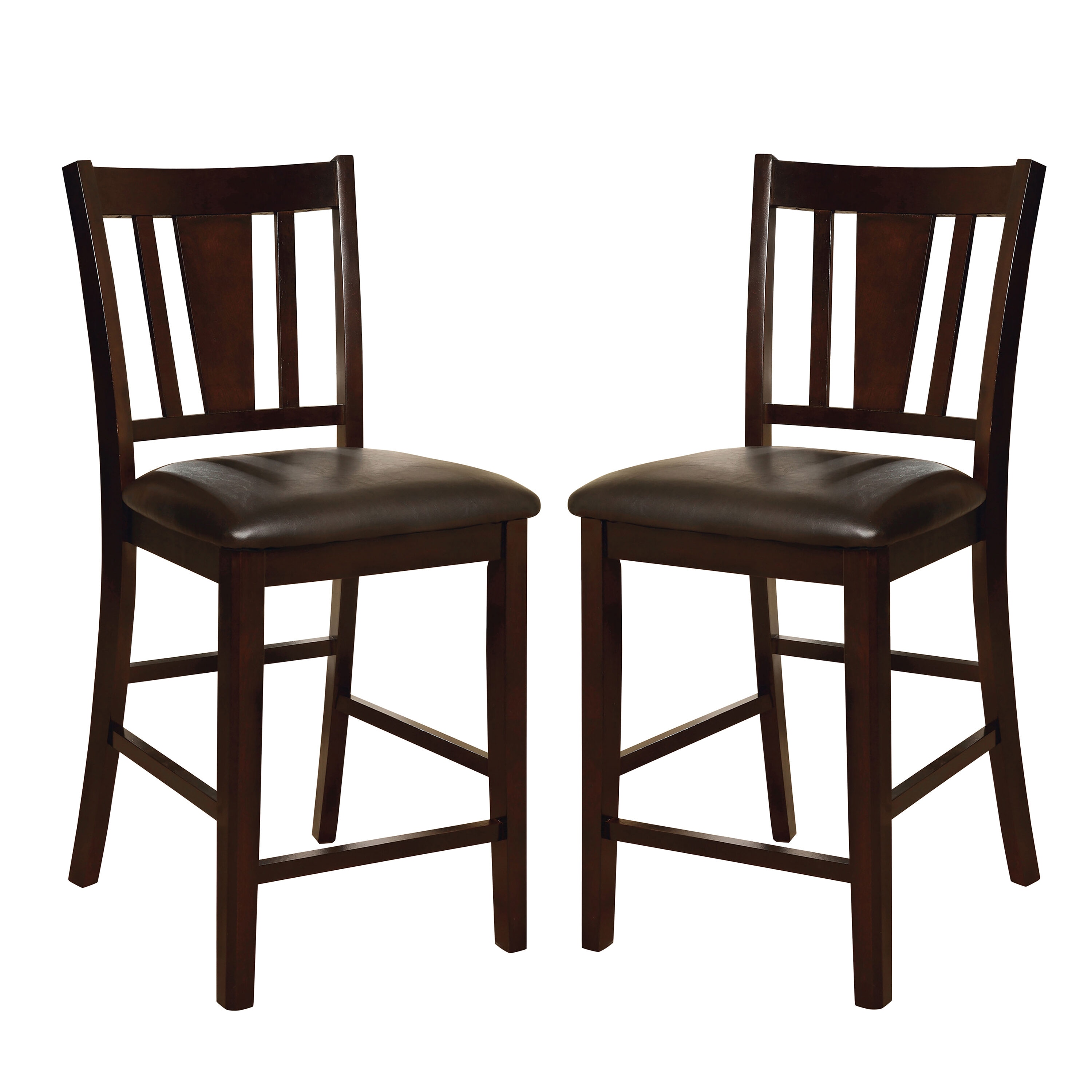 Furniture of America Bridgette II Espresso Casual Dining Room Set with ...