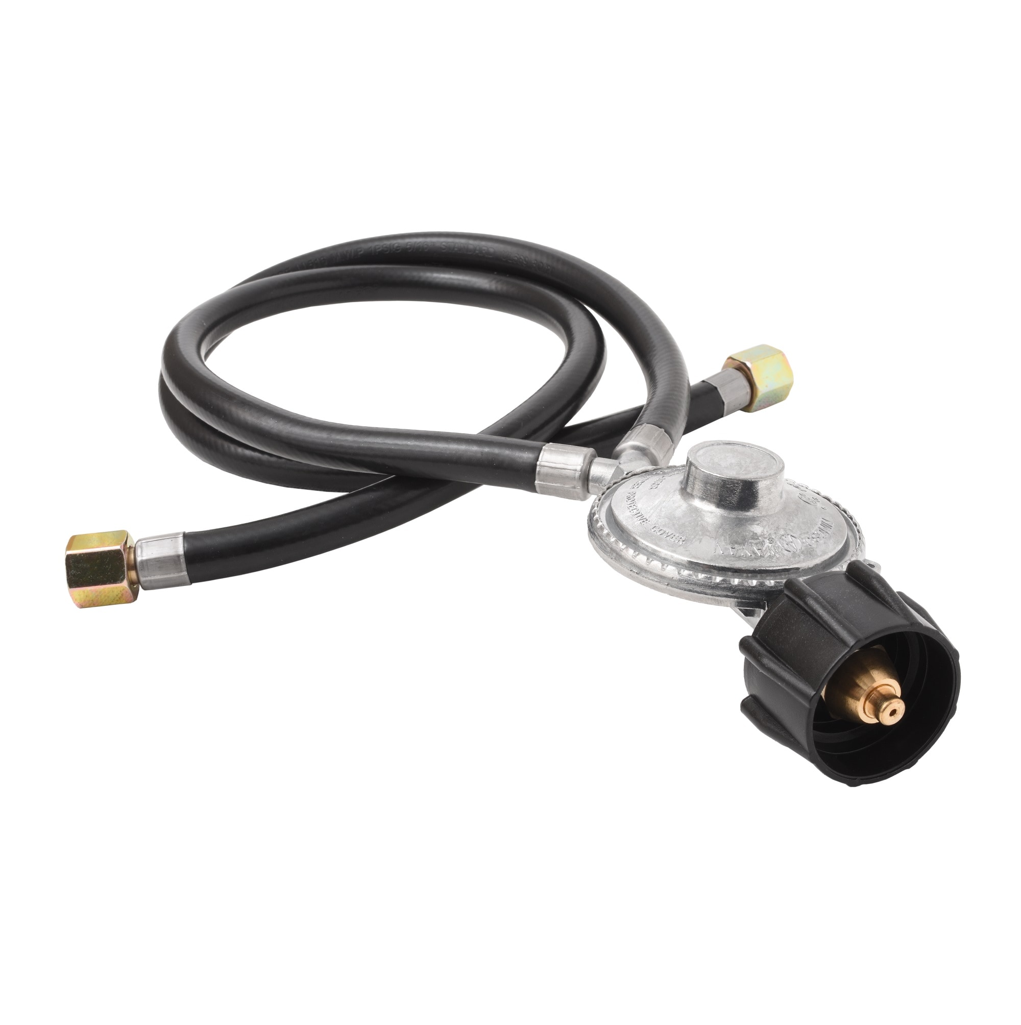 Flame King ALRYQC02 2FT Y-Splitter Double Hose Outlet QCC1 Connections Rubber Propane hose